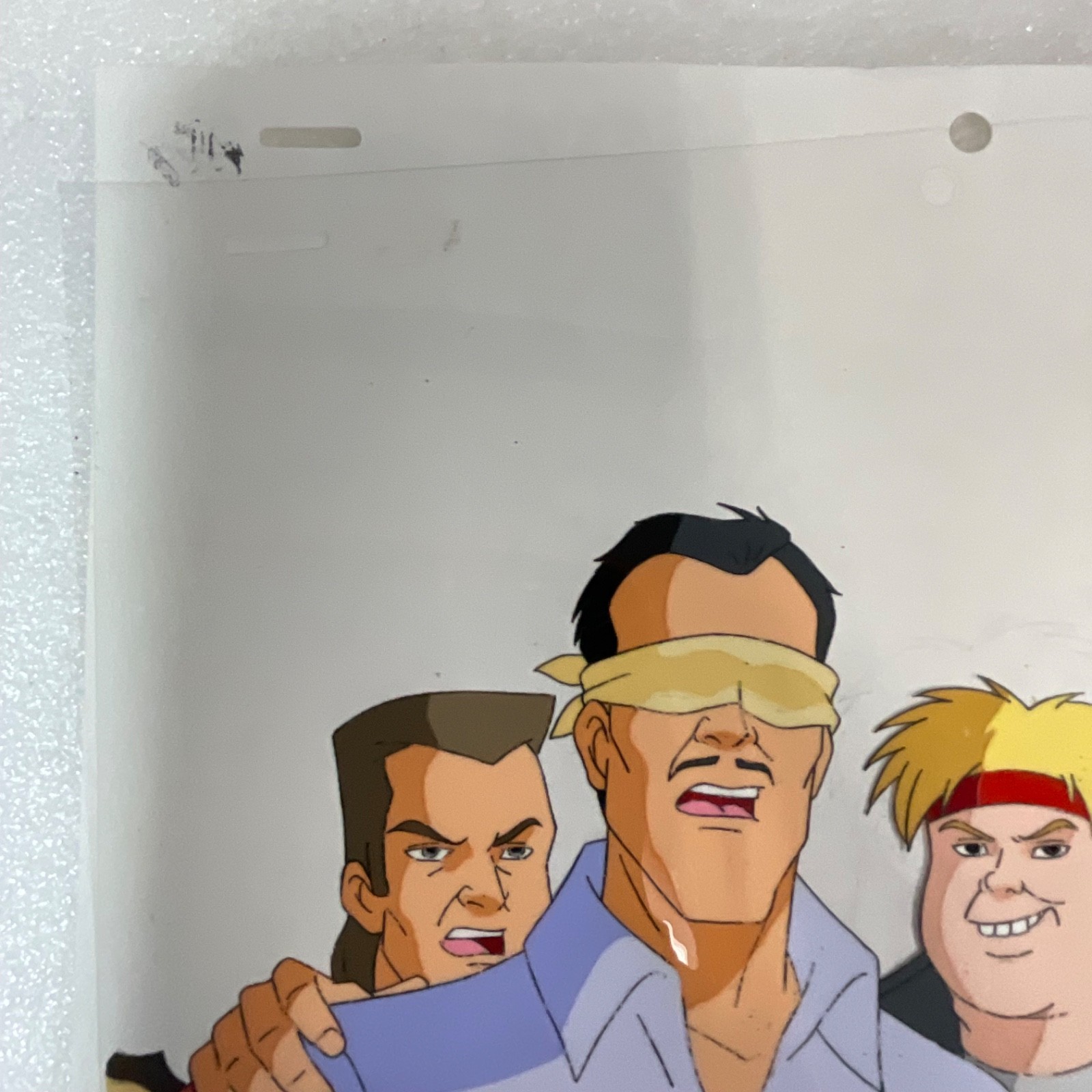 Animation Production Cel with Original Pencil Sketch Overlay 12 in x 10 in - Image 3