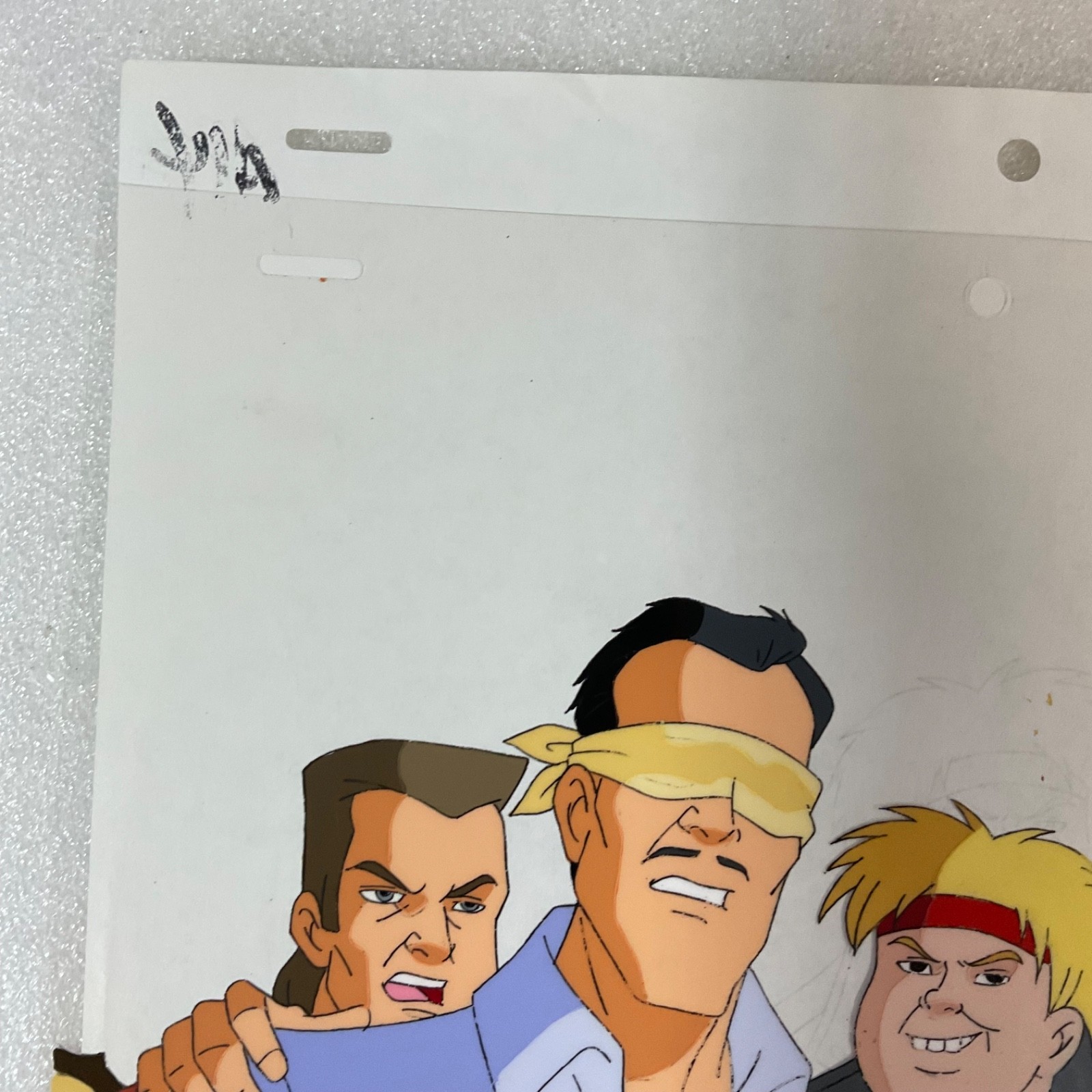 Animated Production Art Cel with Original Pencil Drawing 12 in x 10 in - Image 6