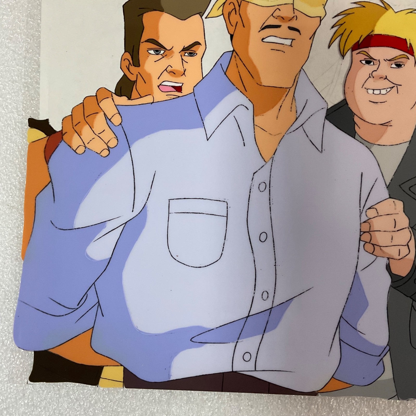 Animated Production Art Cel with Original Pencil Drawing 12 in x 10 in - Image 7
