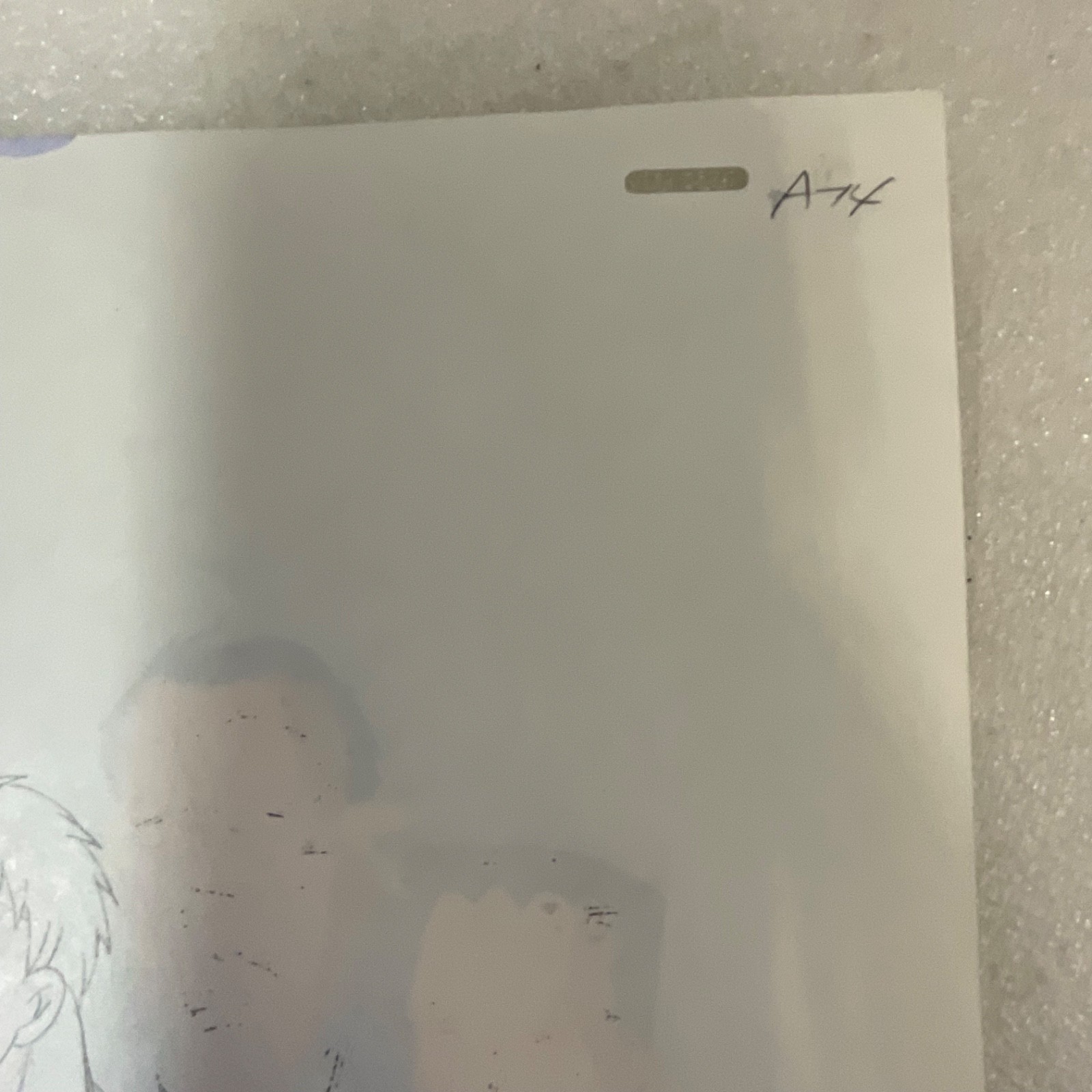 Animation Production Cel with Original Pencil Sketch Overlay 12 in x 10 in - Image 9