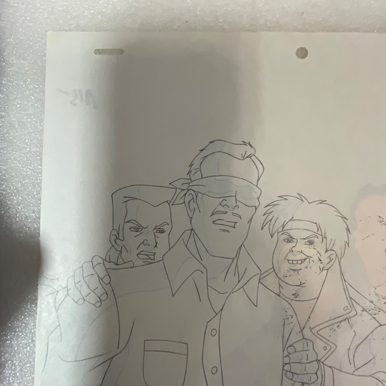 Animated Production Art Cel with Original Pencil Drawing 12 in x 10 in - Image 12
