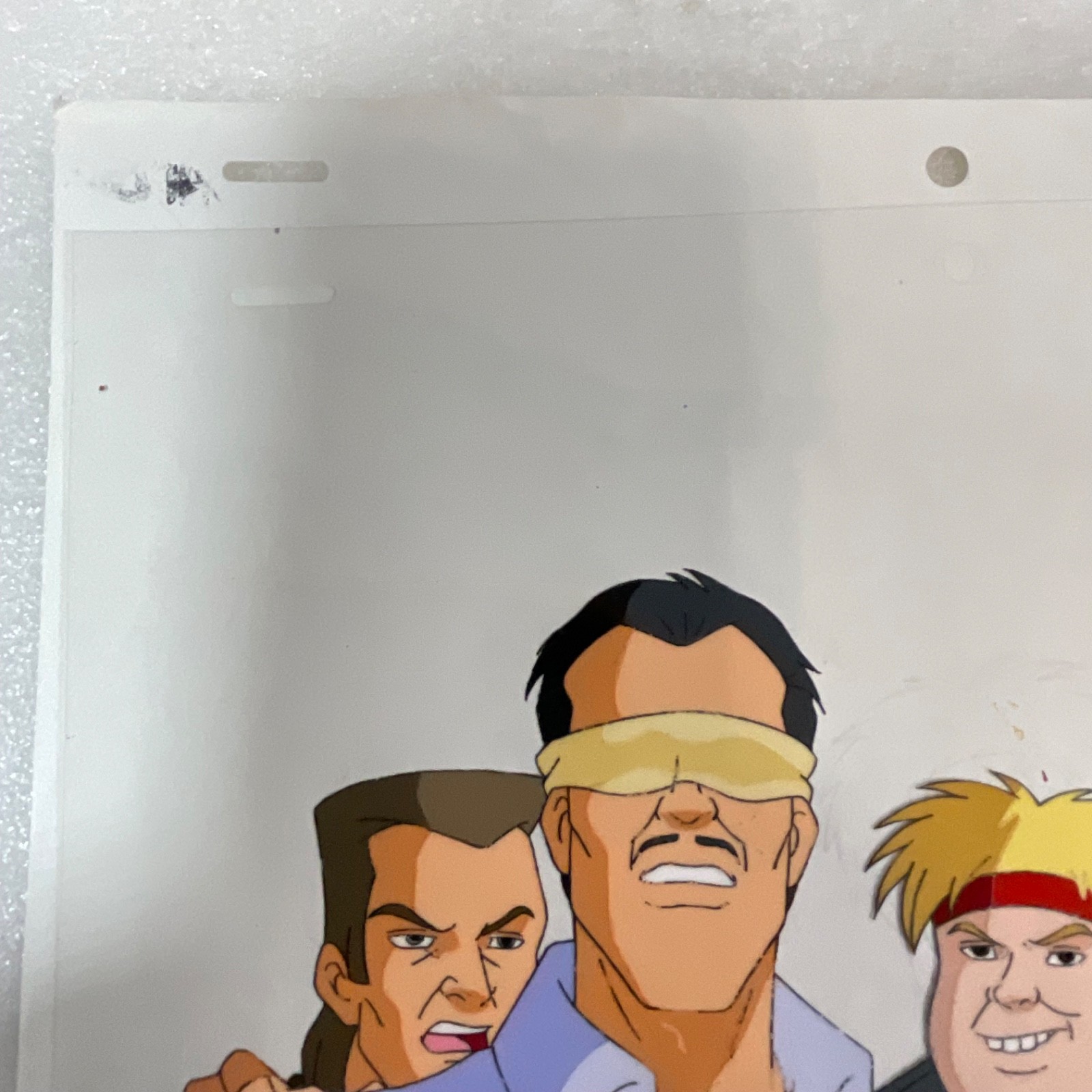 Animation Production Cel with Pencil Drawing Process Sheet 12 in x 10 in - Image 3