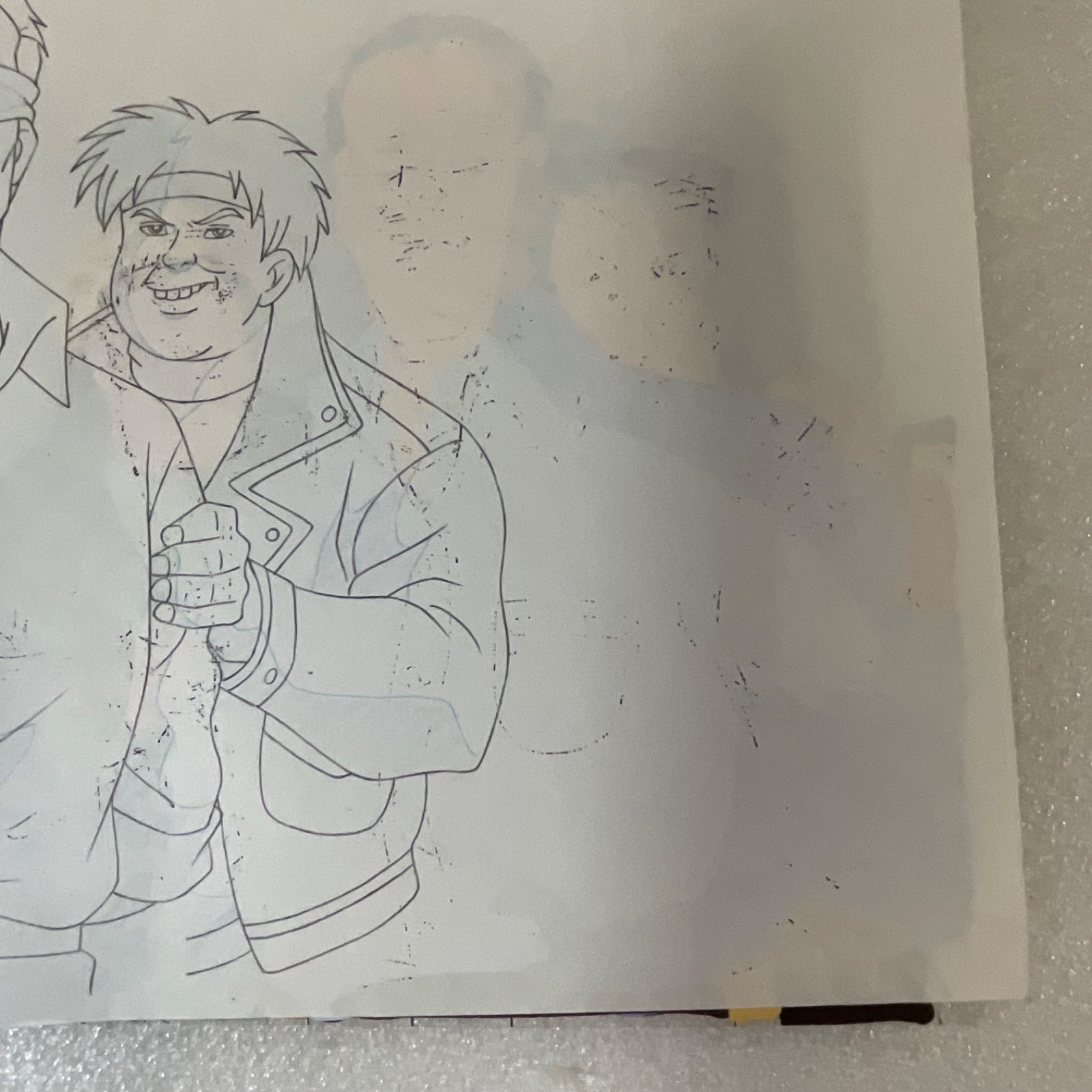 Animation Production Cel with Pencil Drawing Process Sheet 12 in x 10 in - Image 10