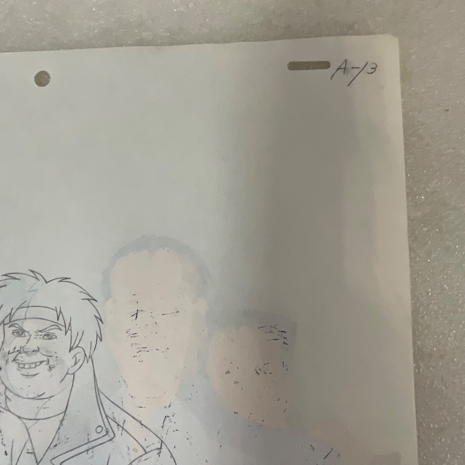 Animation Production Cel with Pencil Drawing Process Sheet 12 in x 10 in - Image 9