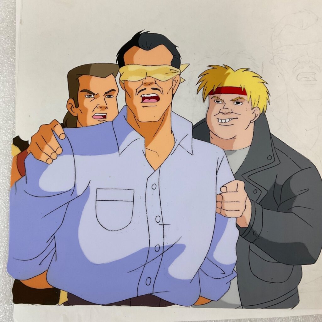 Animation Production Cel with Heavy Pencil Transfer Layout 12 in x 10 in - Image 1