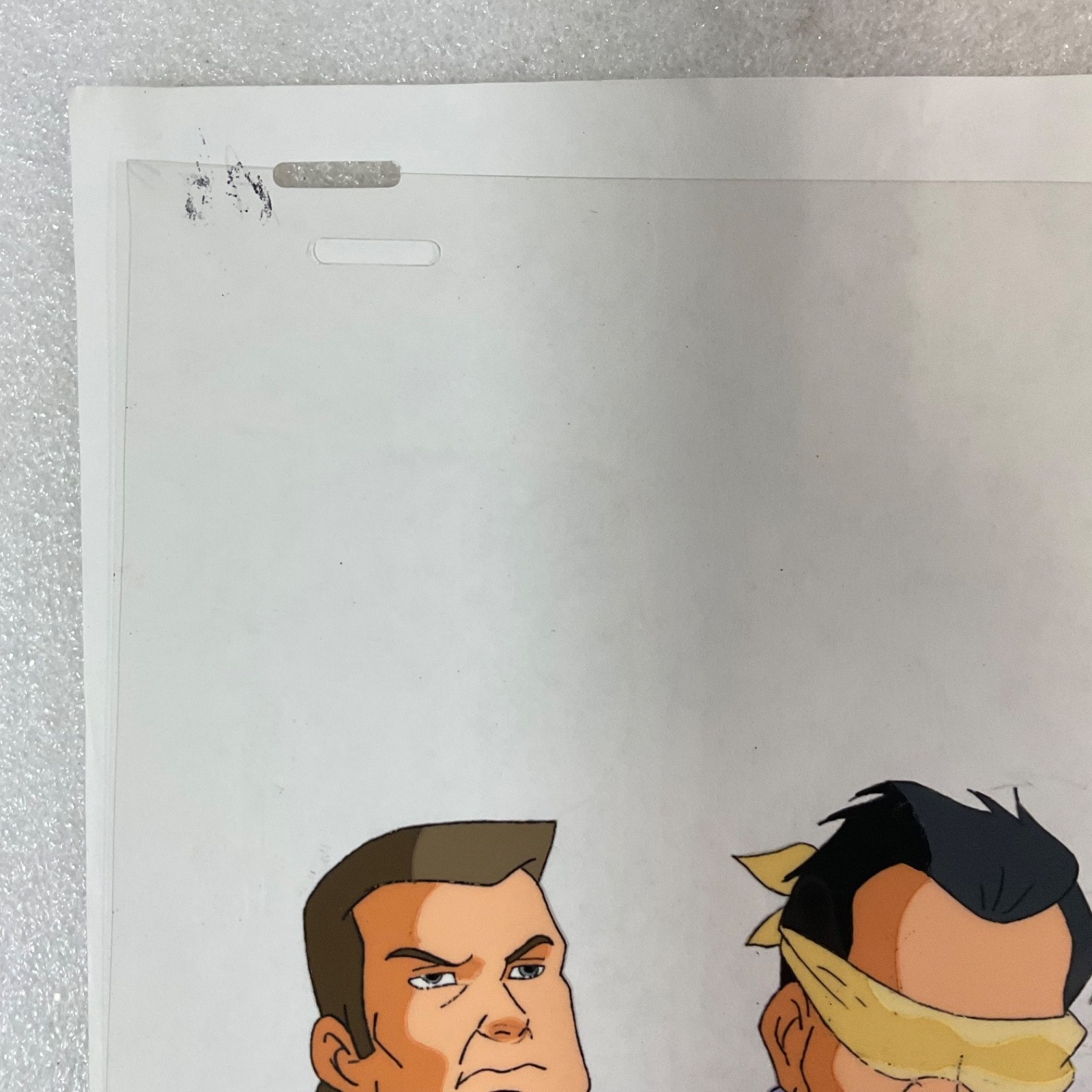 Animation Production Cel with Matching Pencil Drawing Sheet 12 in x 10 in - Image 3
