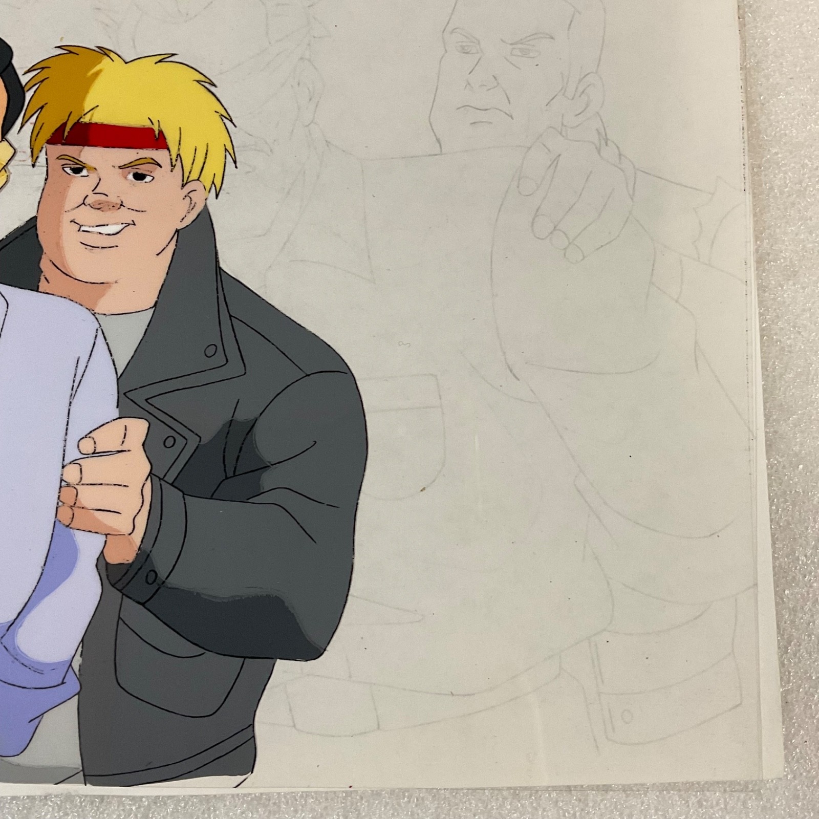 Animation Production Cel with Matching Pencil Drawing Sheet 12 in x 10 in - Image 5