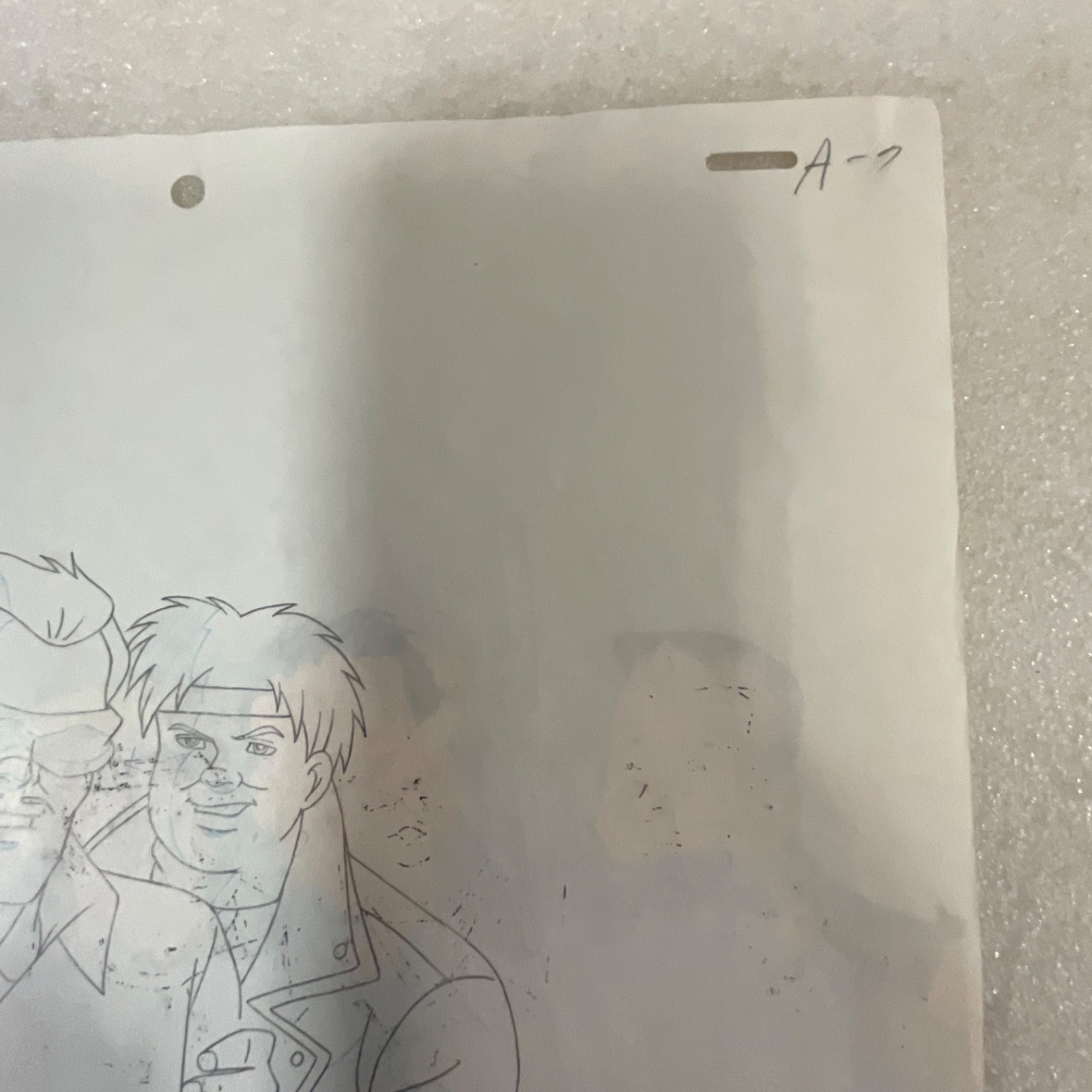 Animation Production Cel with Matching Pencil Drawing Sheet 12 in x 10 in - Image 10