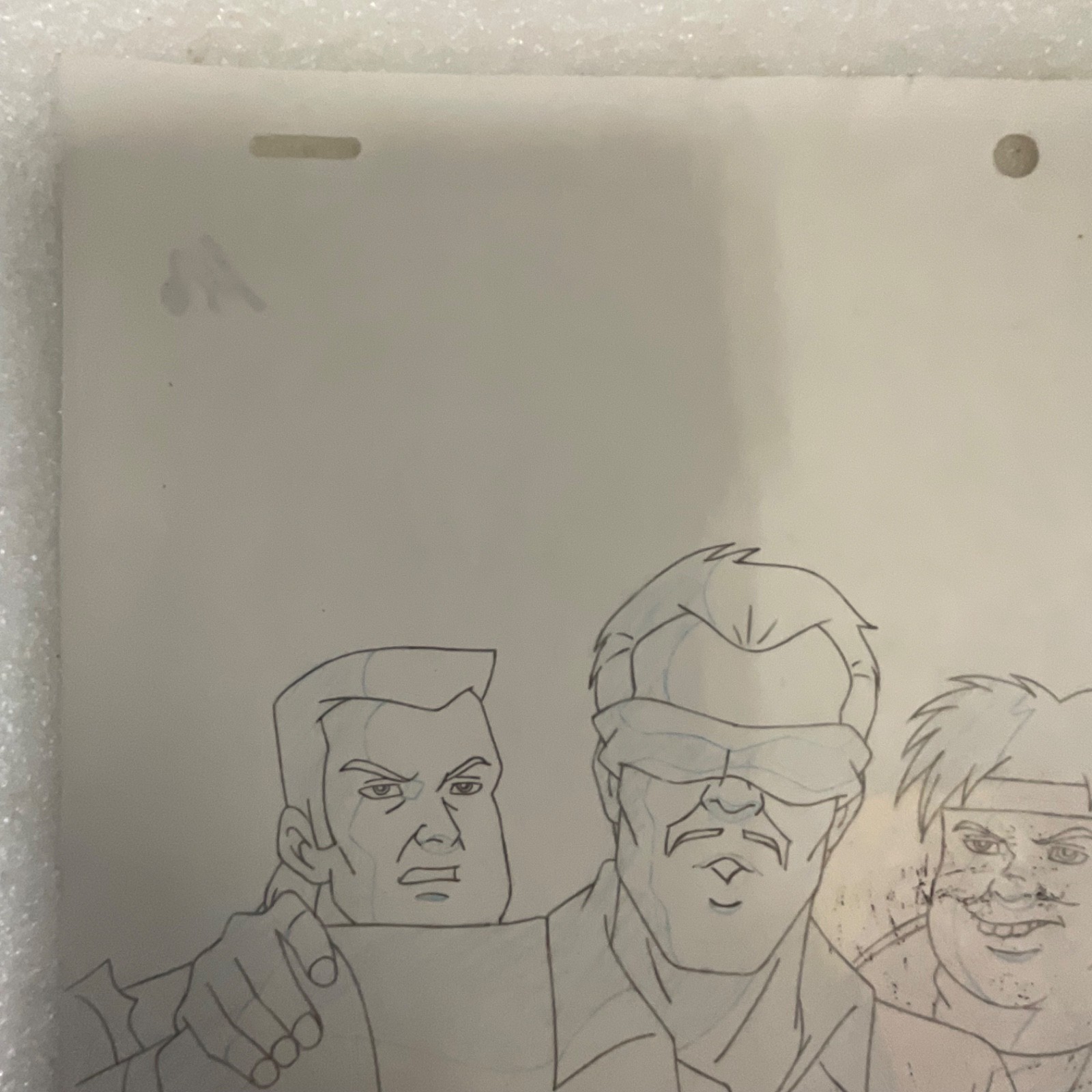 Animation Production Cel with Full Pencil Drawing Layout Sheet 12 in x 10 in - Image 10