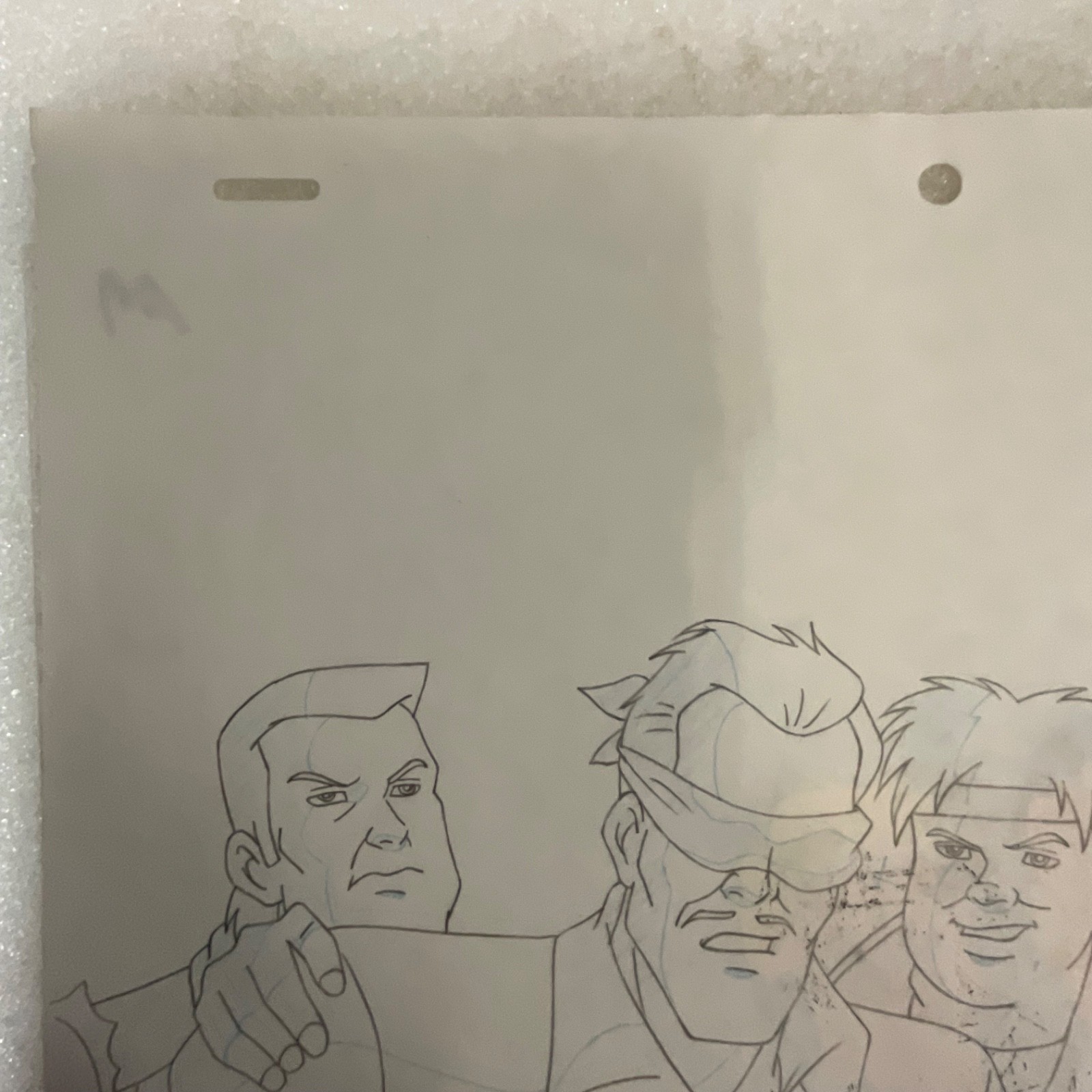 Animation Production Cel with Matching Pencil Drawing Sheet 12 in x 10 in - Image 9