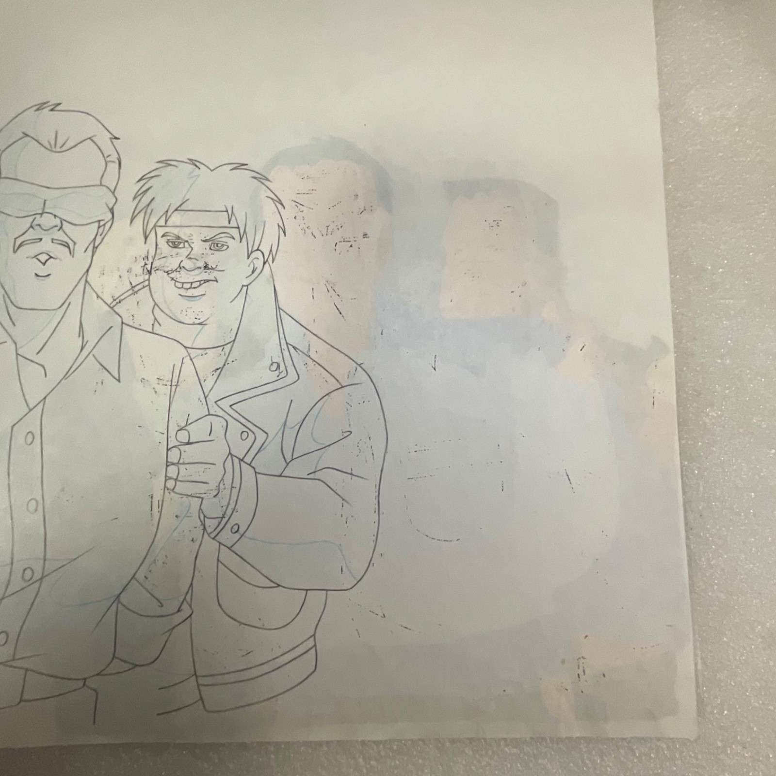 Animation Production Cel with Full Pencil Drawing Layout Sheet 12 in x 10 in - Image 12