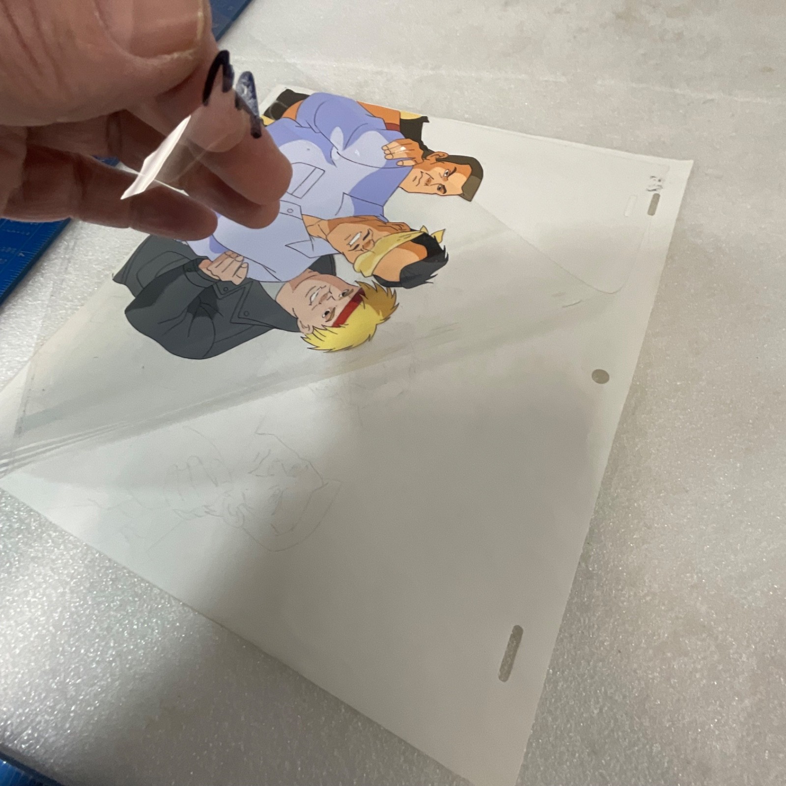 Animation Production Cel with Matching Pencil Drawing Sheet 12 in x 10 in - Image 14