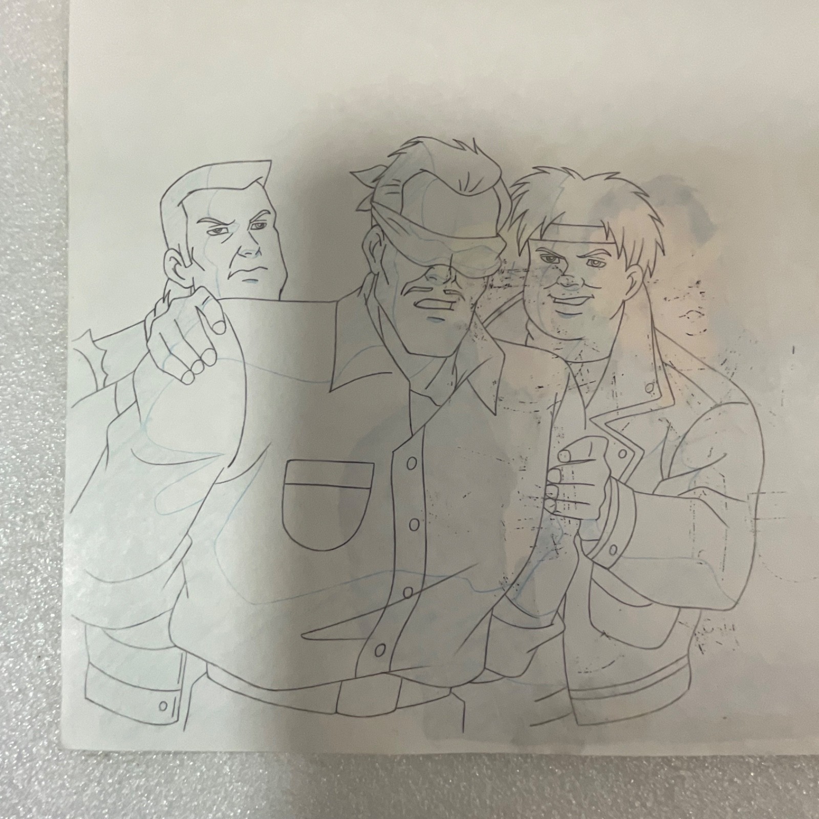 Animation Production Cel with Matching Pencil Drawing Sheet 12 in x 10 in - Image 12