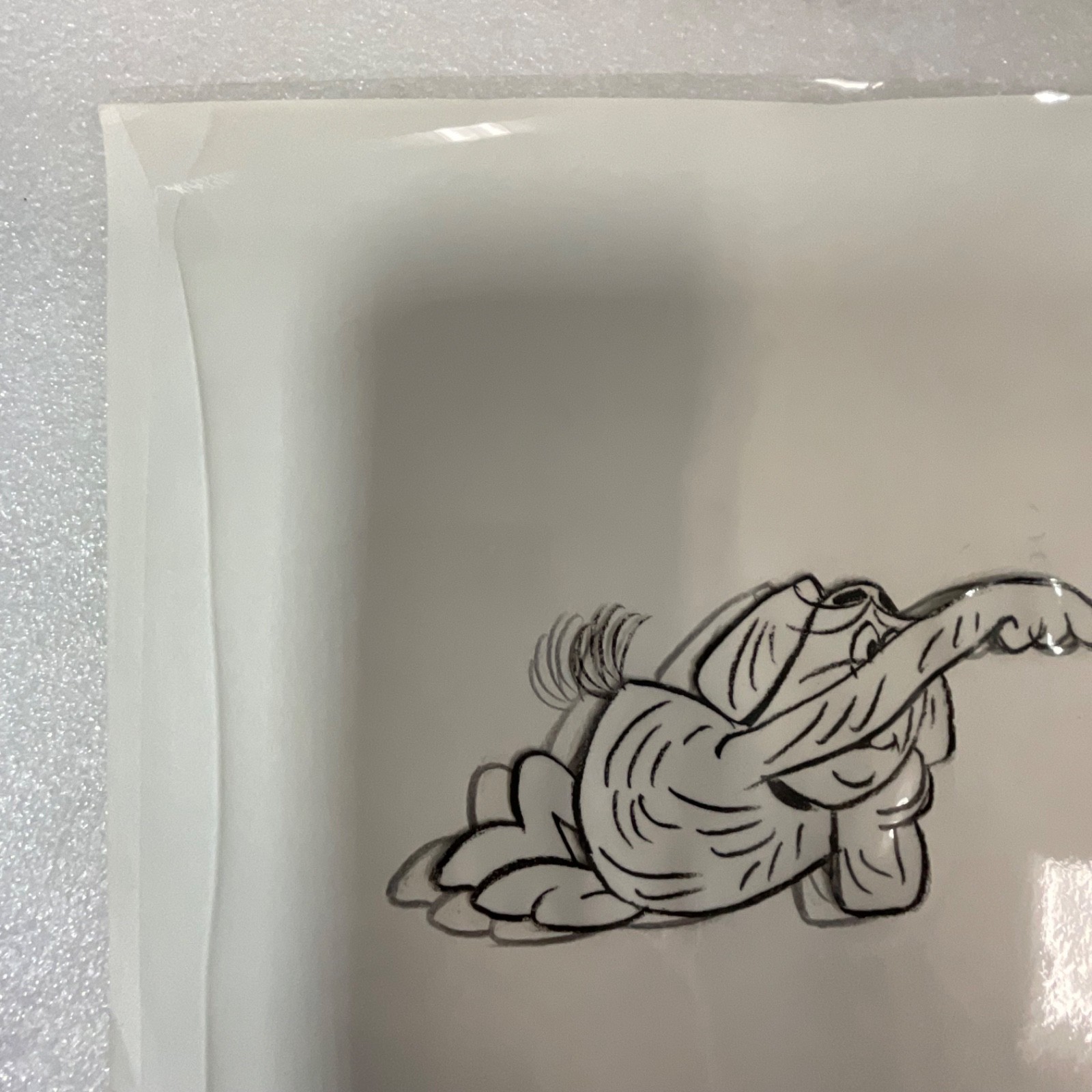 Hand-Drawn Dog Animation Production Cel Acetate Sheet Action Pose 12 in x 10 in - Image 6