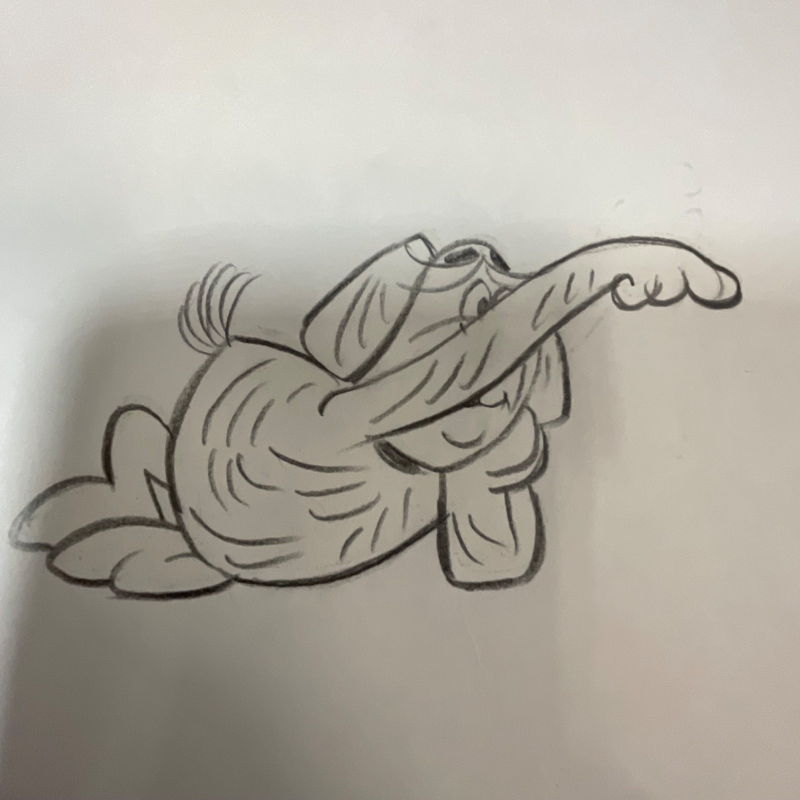 Hand-Drawn Dog Animation Production Cel Acetate Sheet Action Pose 12 in x 10 in - Image 10