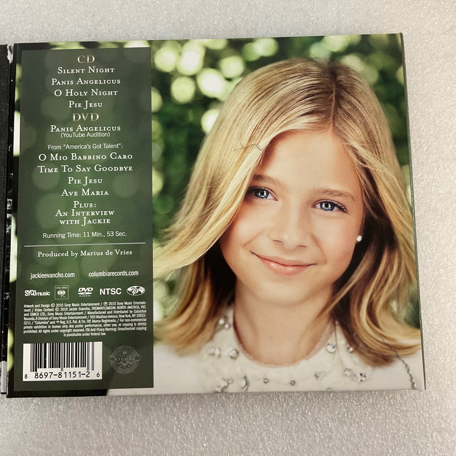 Jackie Evancho O Holy Night CD DVD 2 Disc Holiday Classical Vocal Set - Image 4