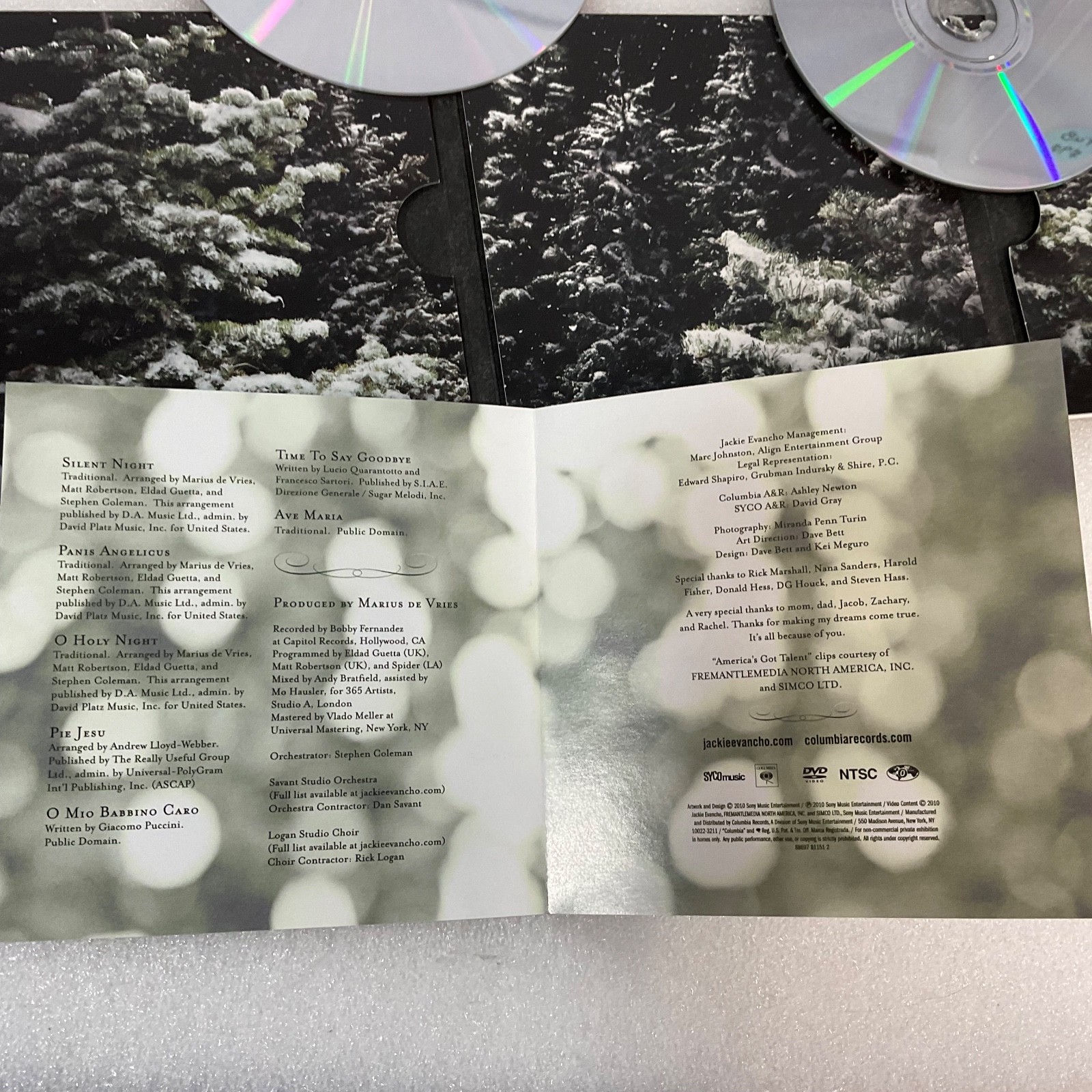 Jackie Evancho O Holy Night CD DVD 2 Disc Holiday Classical Vocal Set - Image 10