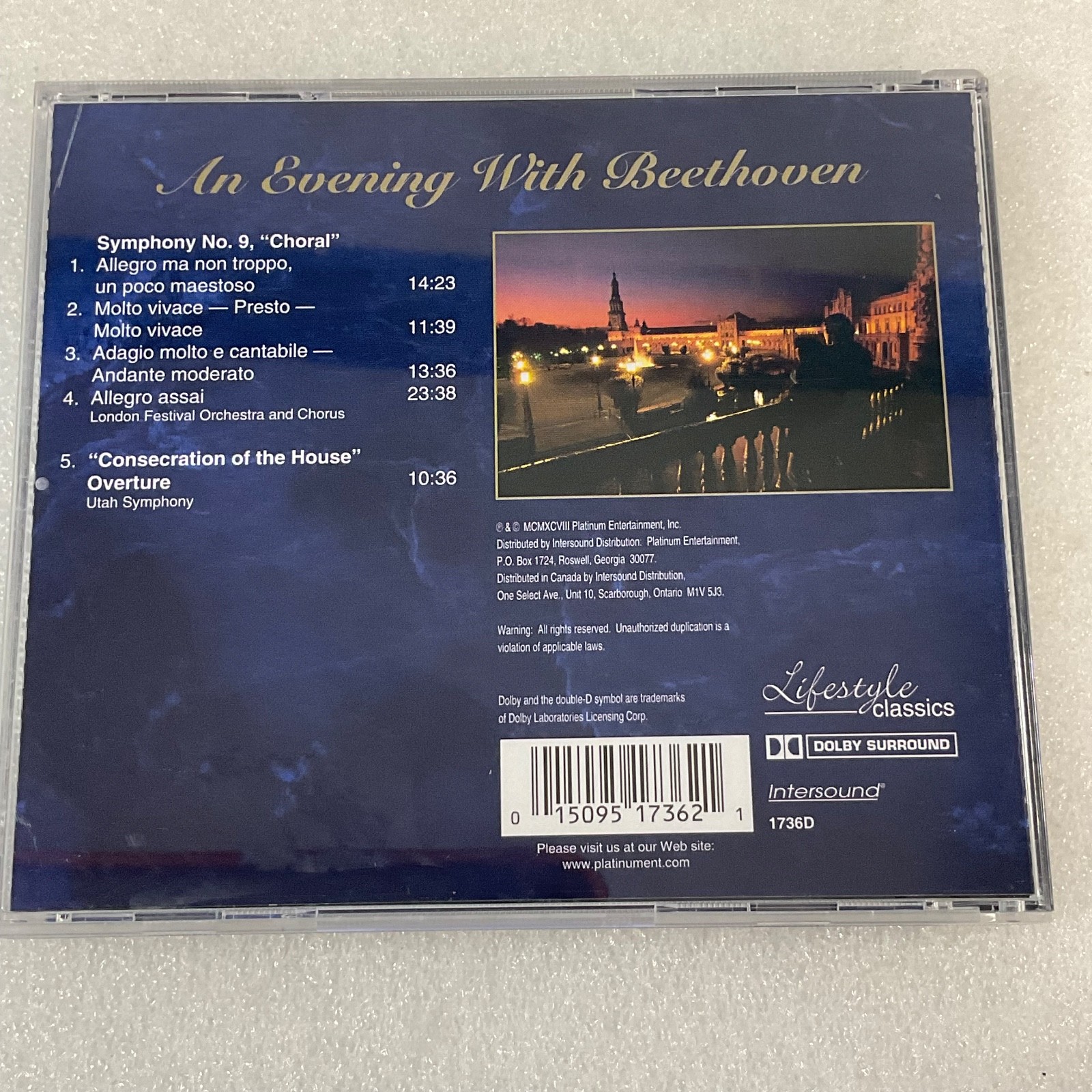 An Evening With Beethoven Classical CD Symphony No. 9 Choral Dolby Surround - Image 2