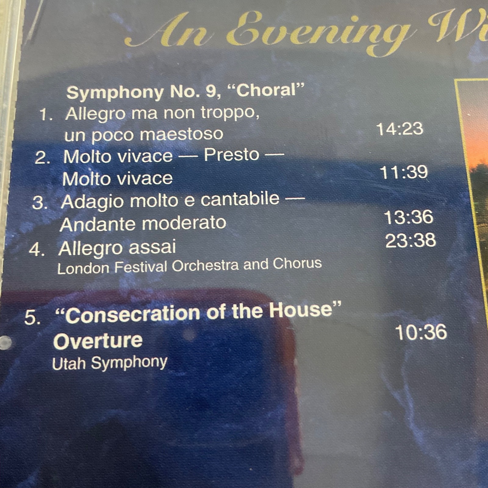 An Evening With Beethoven Classical CD Symphony No. 9 Choral Dolby Surround - Image 14