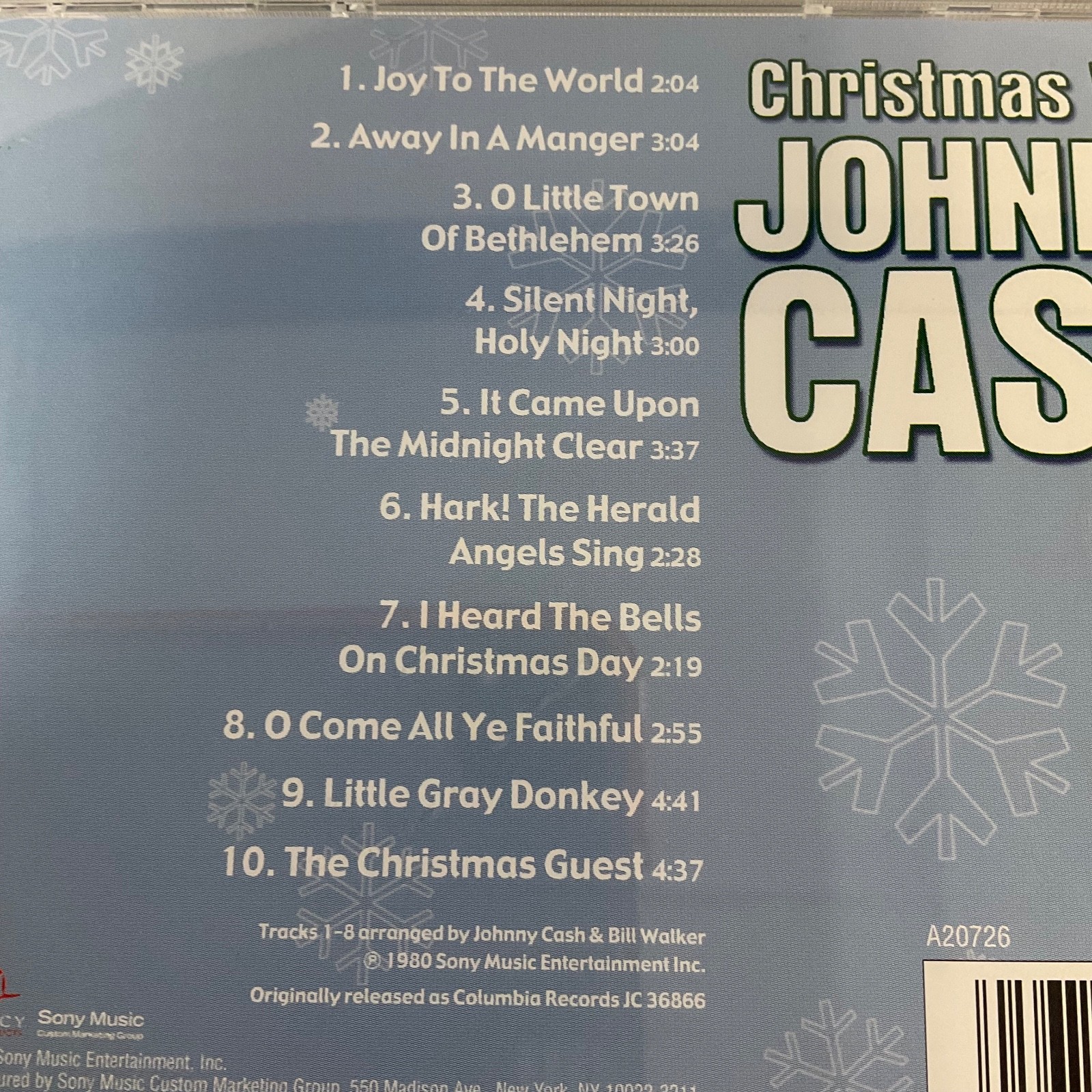 Christmas With Johnny Cash CD Classic Holiday Songs Sony Music Special Products - Image 8