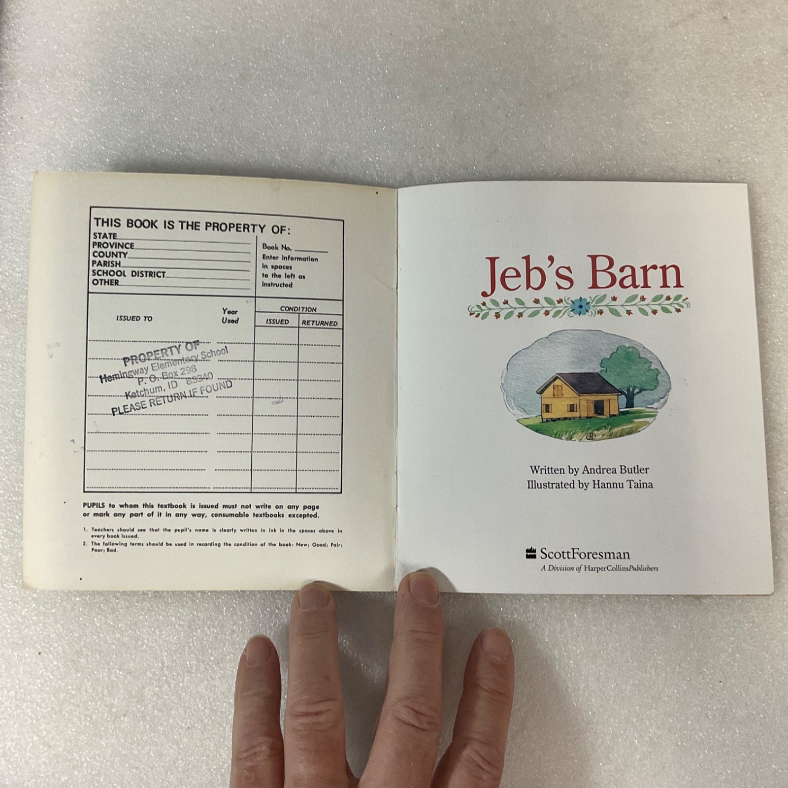Jeb’s Barn by Andrea Butler Paperback 1993 Scott Foresman - Image 3