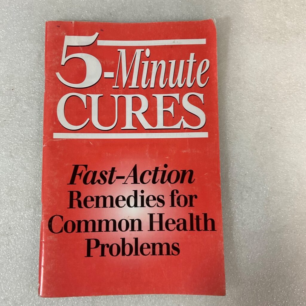 5-Minute Cures Fast-Action Remedies Rodale Press Paperback 1993 - Image 1