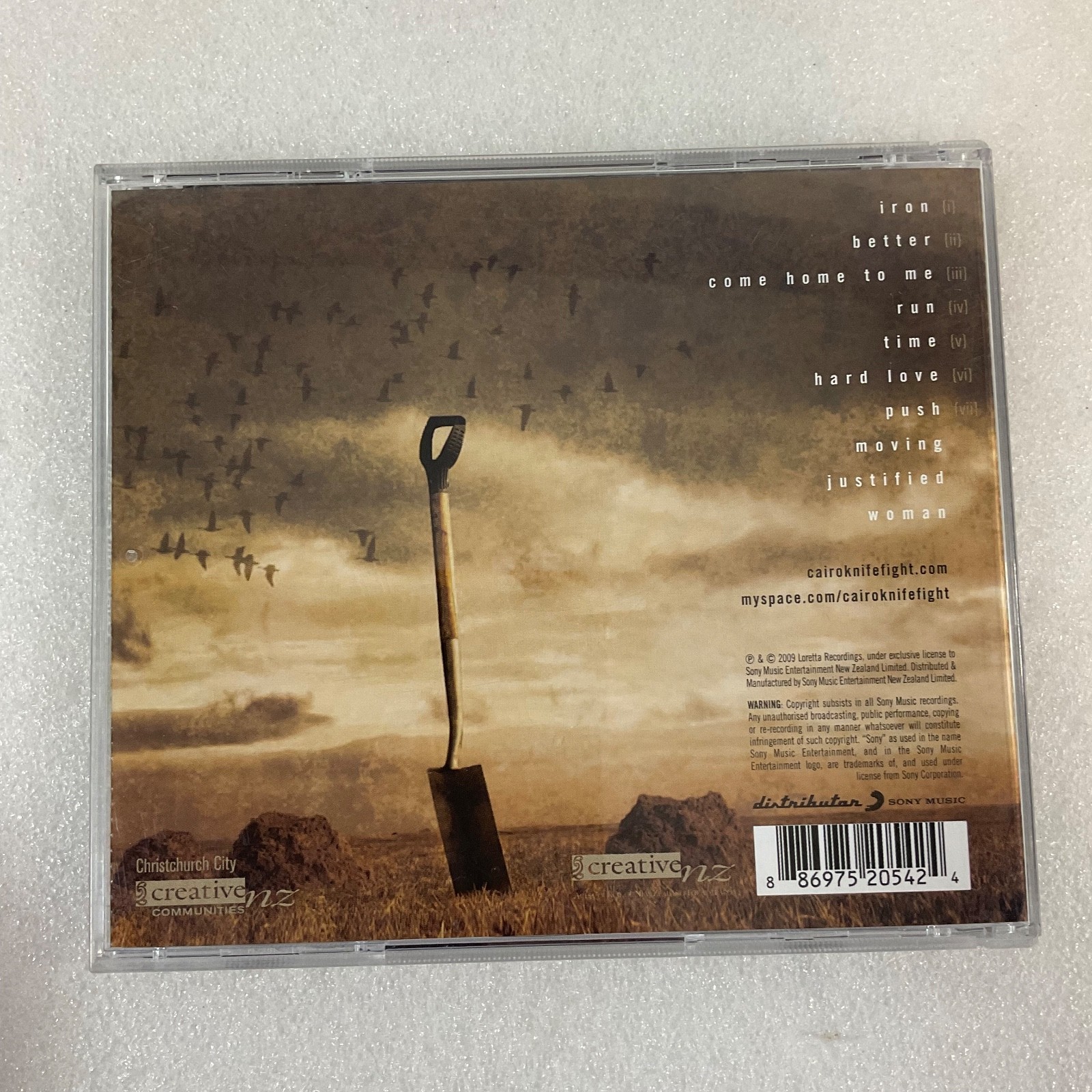 Cairo Knife Fight Iron CD Album 2009 Indie Rock Sony Music - Image 2