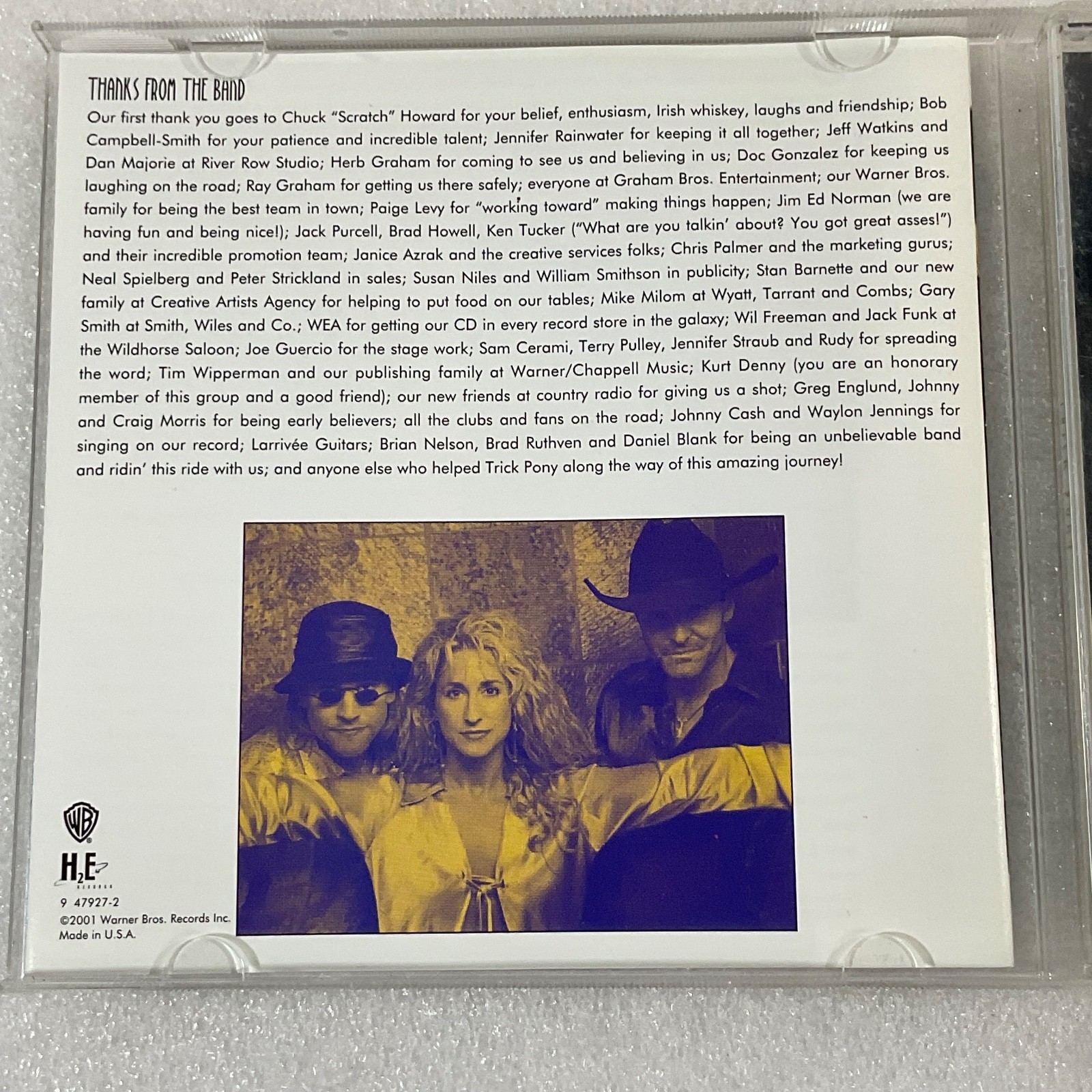Trick Pony Self-Titled CD 2001 Warner Bros Country Music Album - Image 13