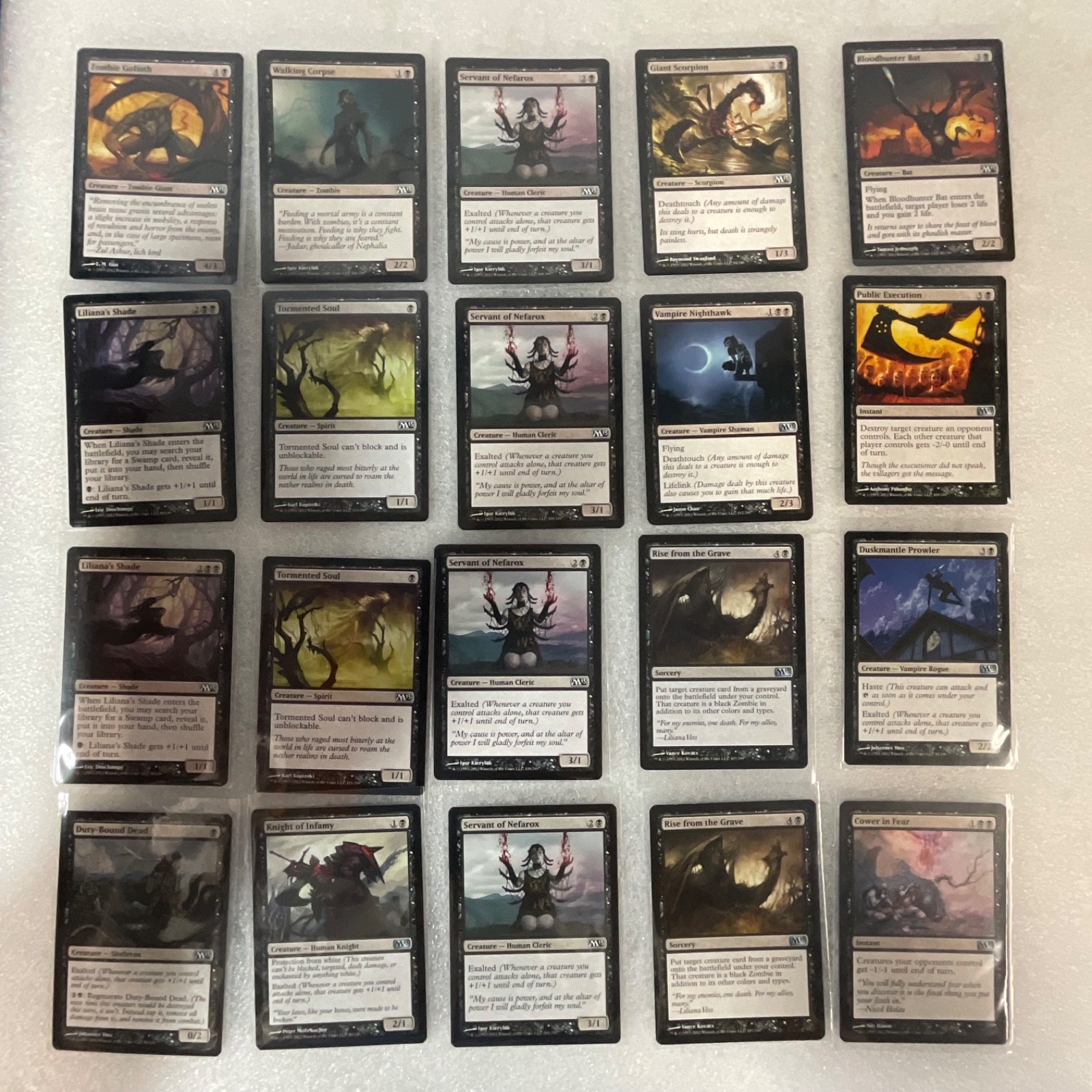 Magic the Gathering Lot of 20 Black Cards M13 Core Set - Image 1