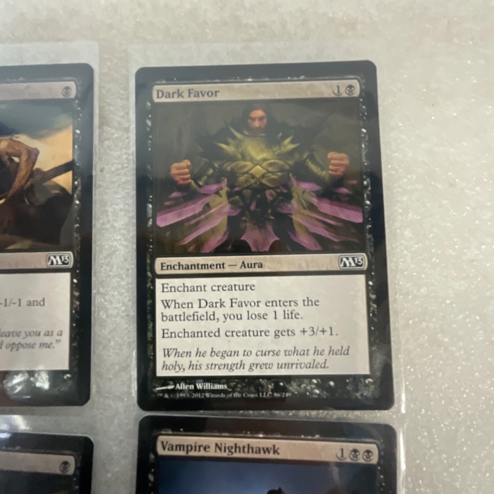 Magic the Gathering Lot of 20 Black M13 Cards Vampires & Spells - Image 6