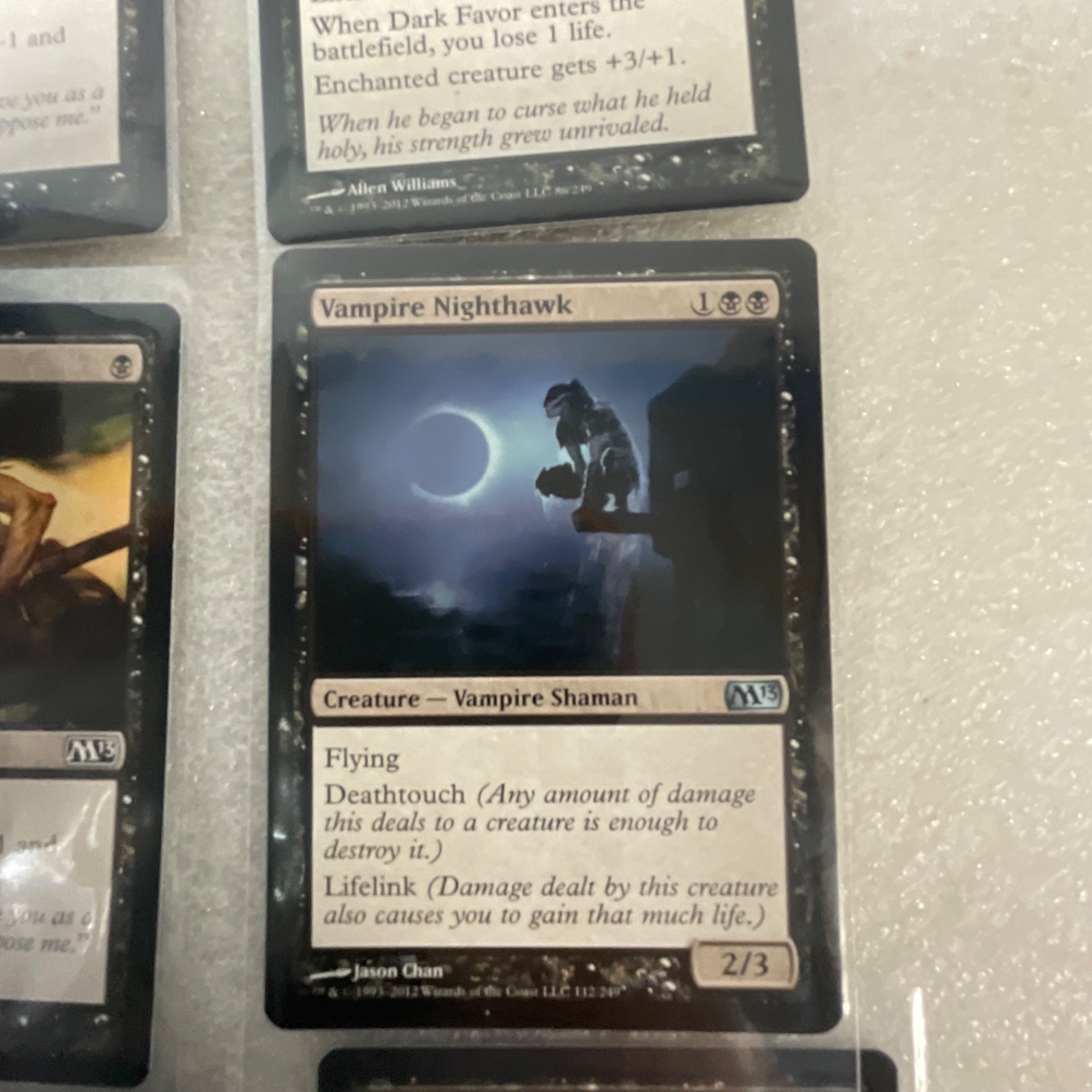 Magic the Gathering Lot of 20 Black M13 Cards Vampires & Spells - Image 7