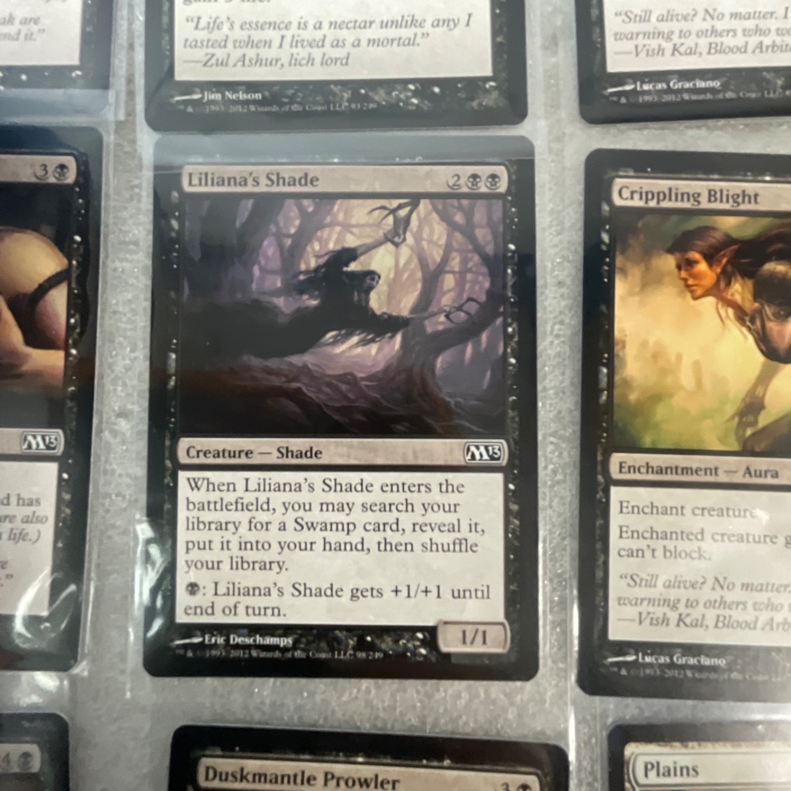 Magic the Gathering Lot of 20 Black M13 Cards Vampires & Spells - Image 9