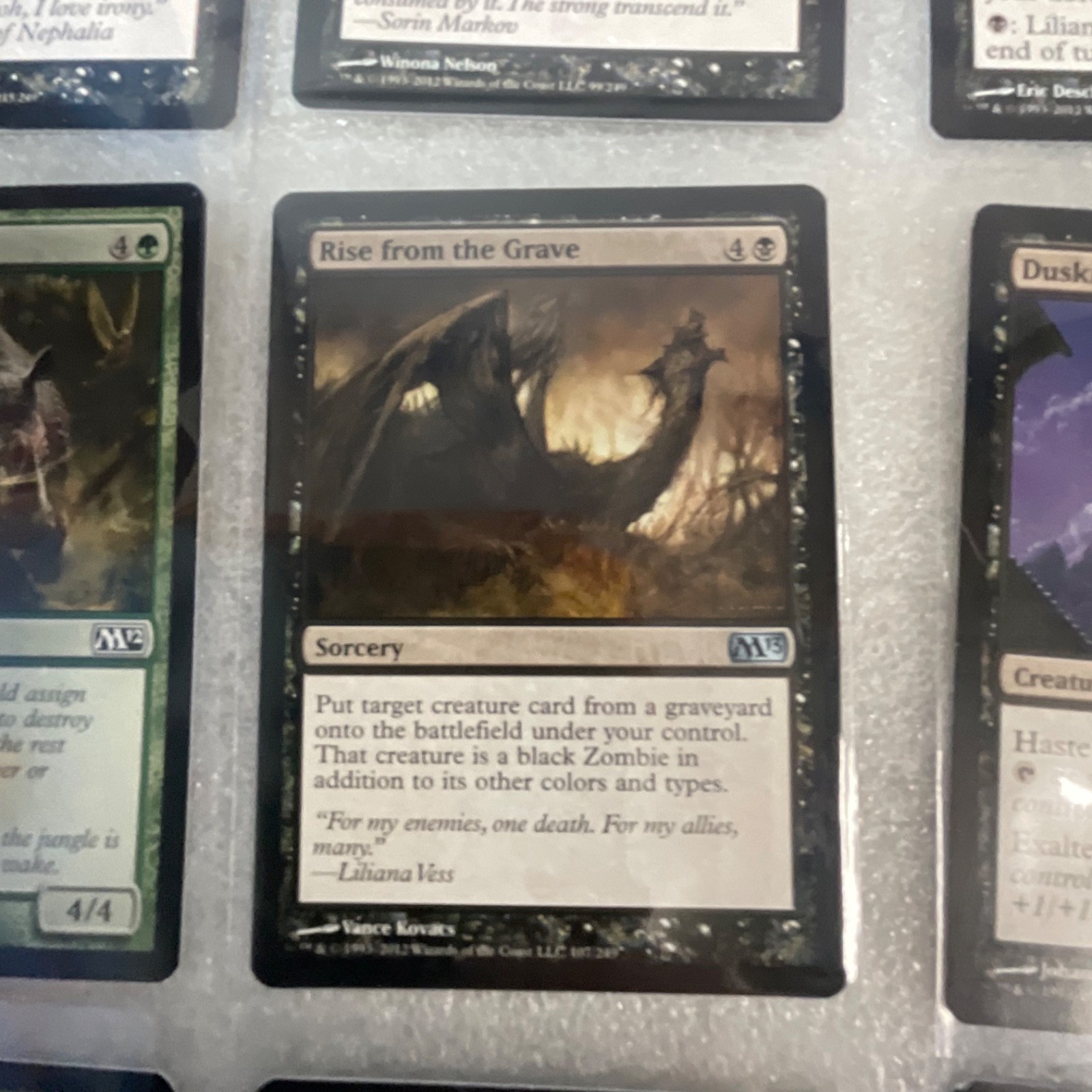 Magic the Gathering Lot of 20 Black M13 Cards Vampires & Spells - Image 13
