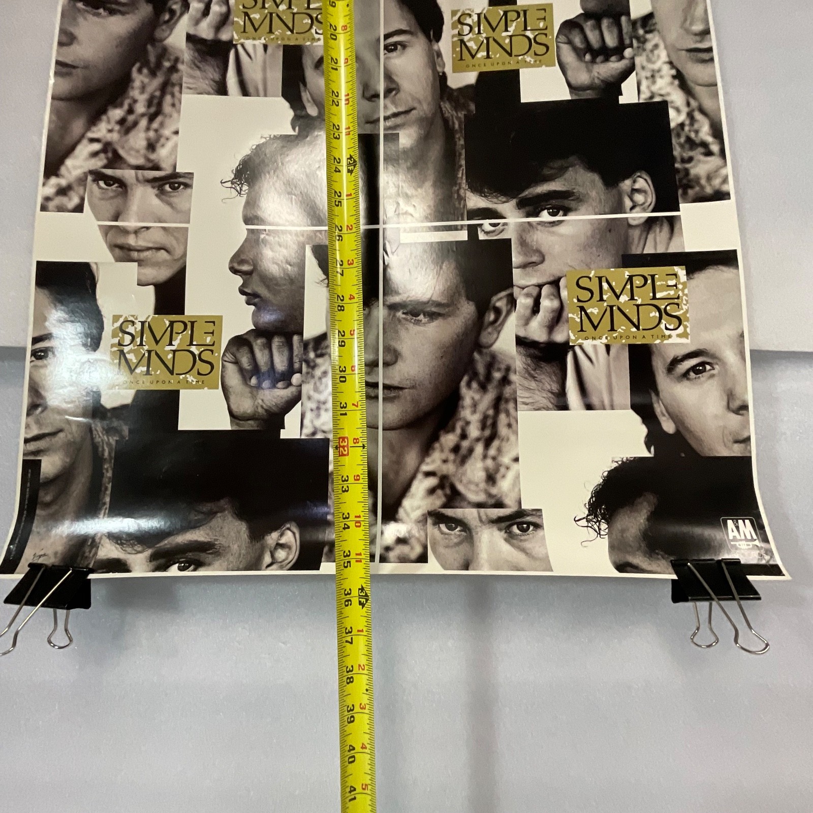 Vintage Simple Minds Poster 36inx24in Music Wall Art Collectible Once Upon aTime - Image 17