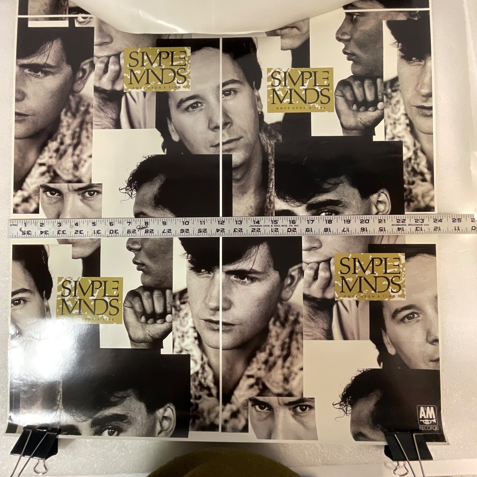 Vintage Simple Minds Poster 36inx24in Music Wall Art Collectible Once Upon aTime - Image 18