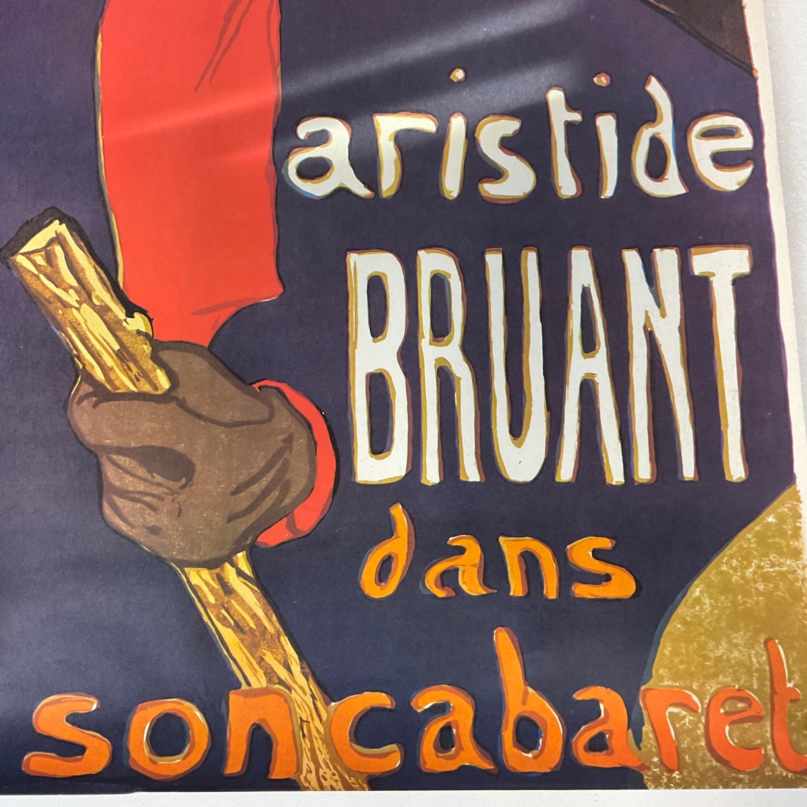 Vintage Ambassadeurs Aristide Bruant Poster 21.75in x31in Toulouse-Lautrec - Image 10