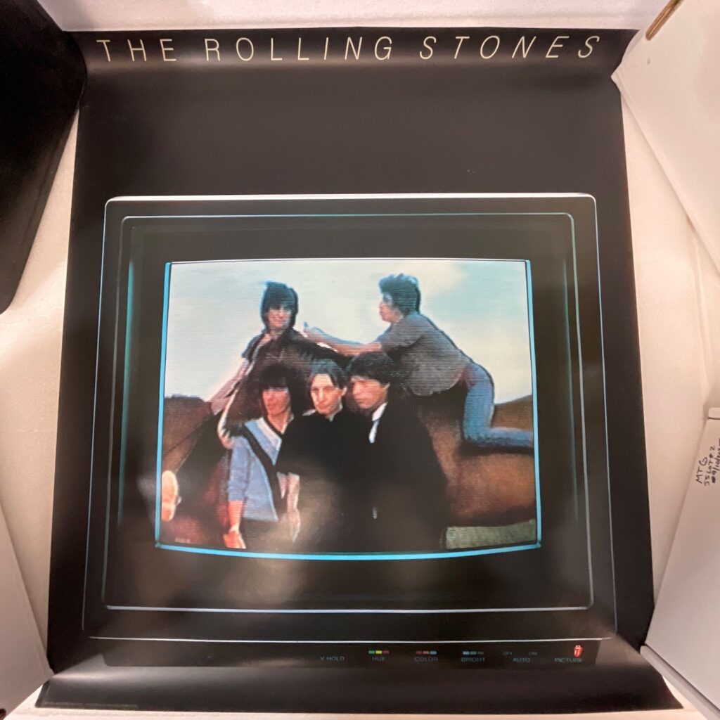 Rolling Stones 1981 Poster 28in x 24in Vintage Tour Promo Art - Image 1