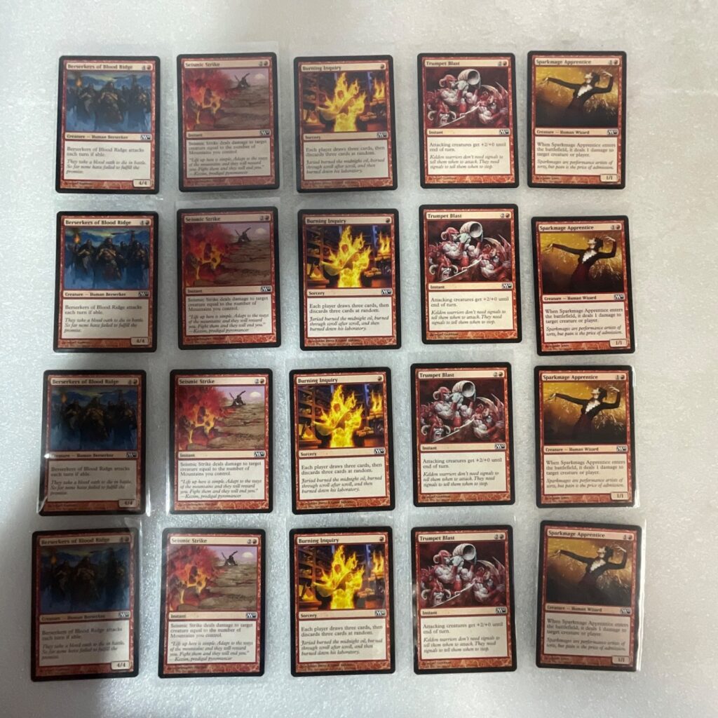 Magic the Gathering Lot of 20 Red M13 Core Set Cards Mixed - Image 1
