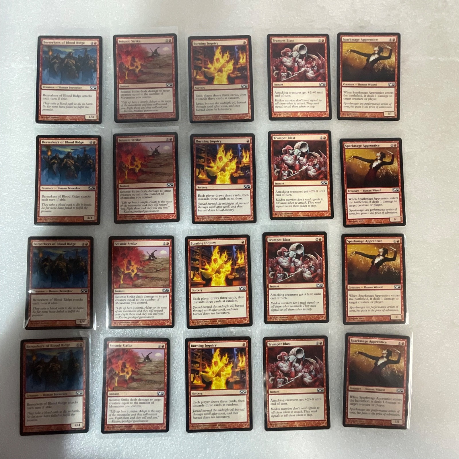 Magic the Gathering Lot of 20 Red M13 Core Set Cards Mixed - Image 1
