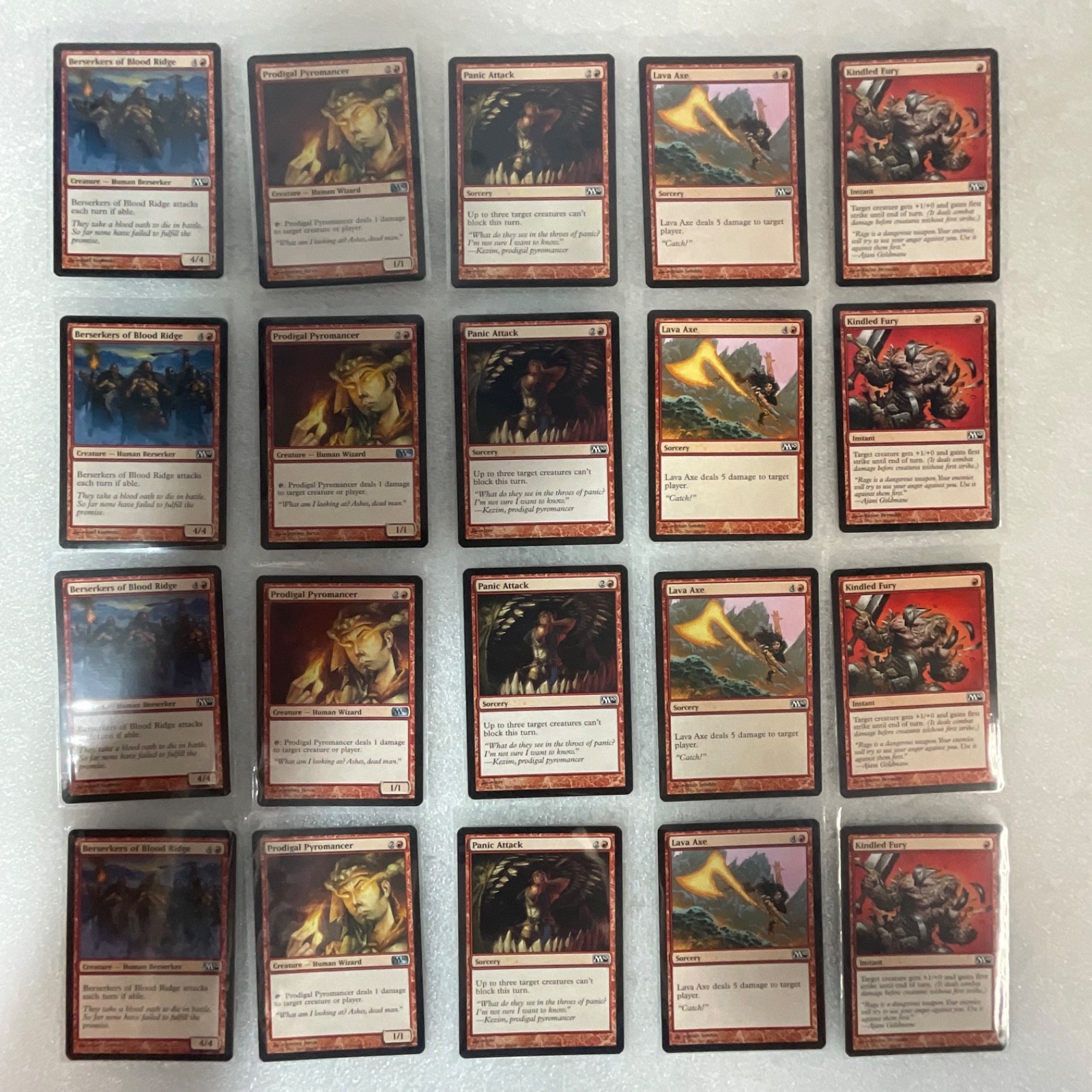 Magic the Gathering Lot of 20 Red M13 Core Set Cards - Image 1