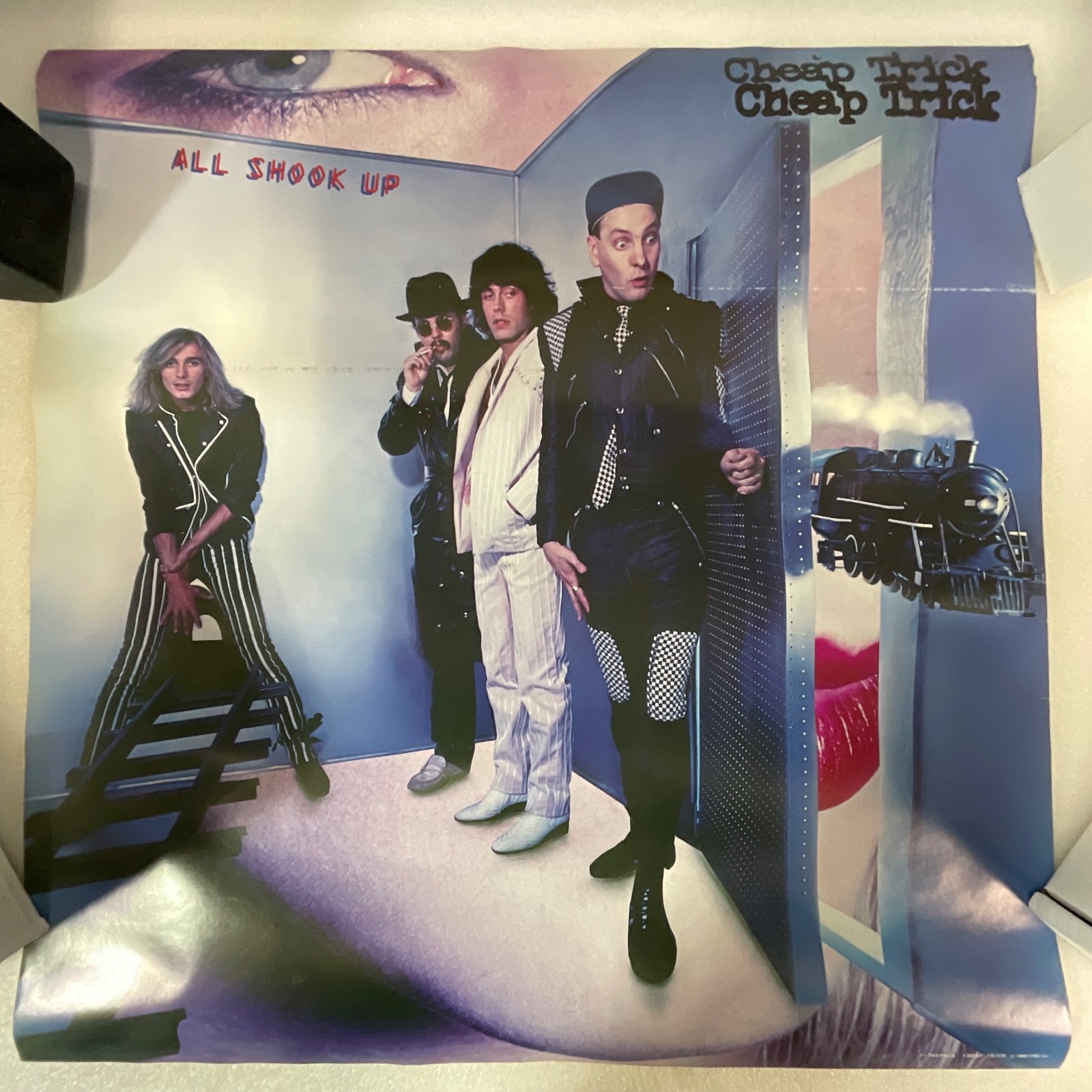 1980 Cheap Trick All Shook Up Poster 23in Square Vintage CBS - Image 1