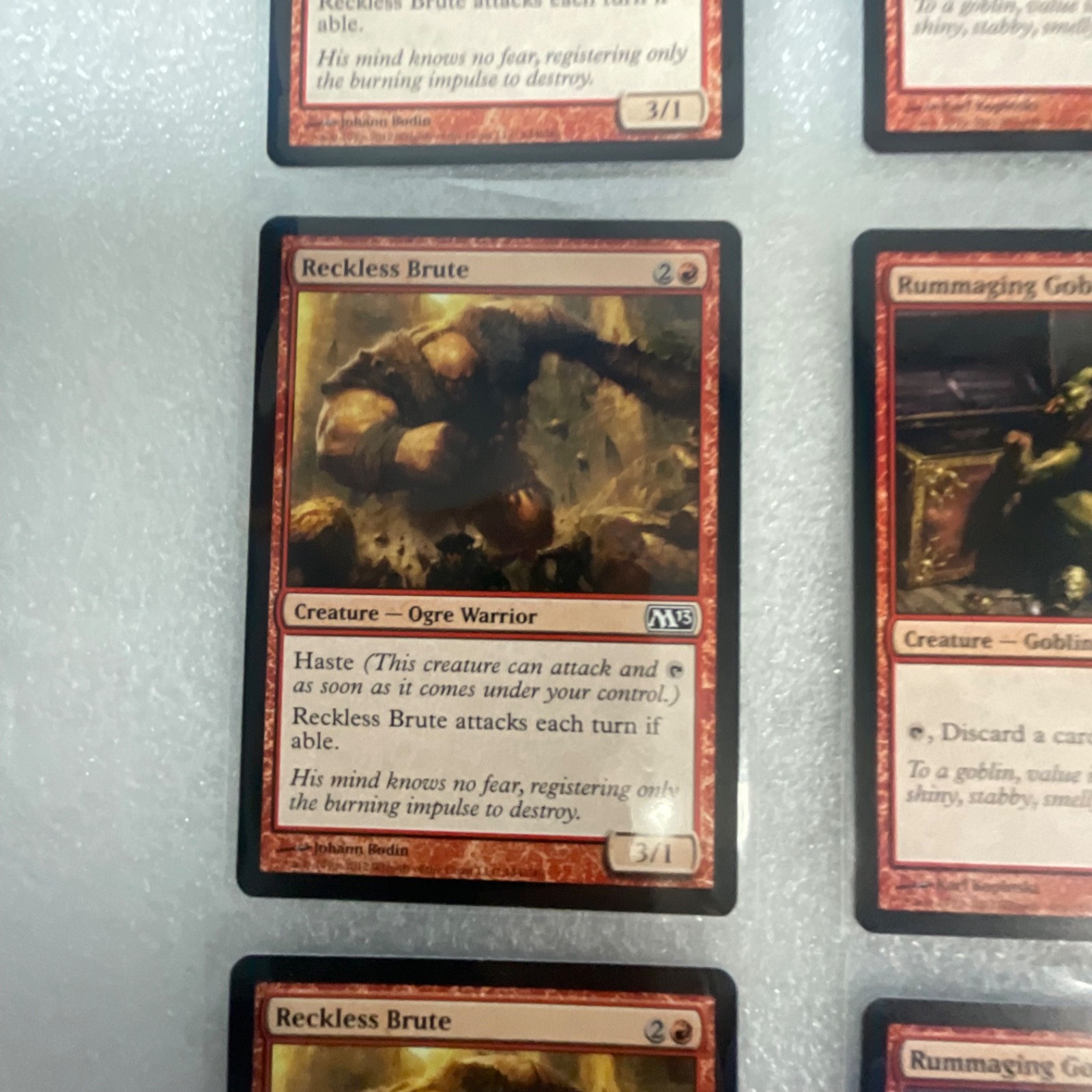 Magic the Gathering Lot of 20 Red M13 Cards Reckless Brute Smelt - Image 4