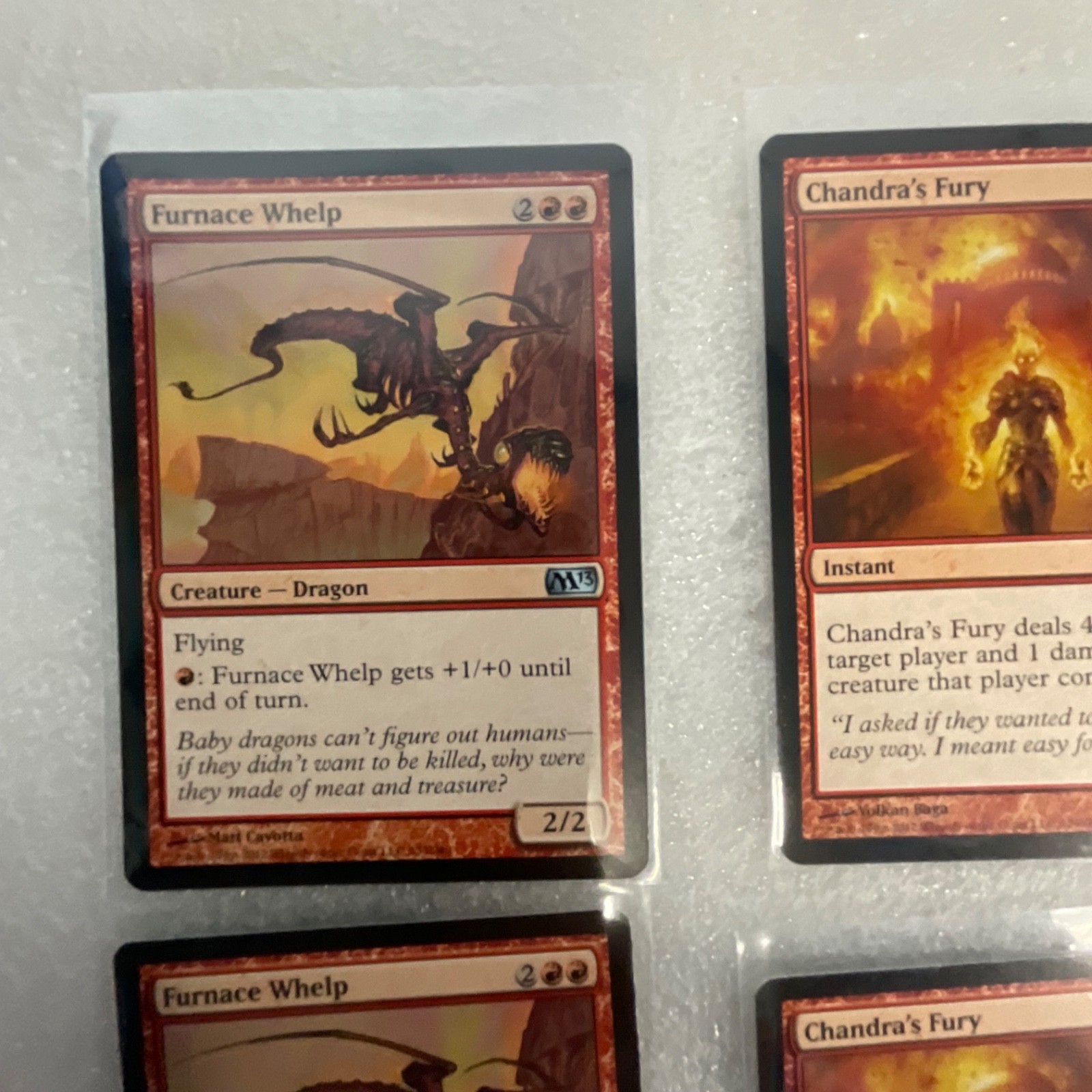Magic the Gathering Lot of 20 Red M13 Cards Chandra's Fury - Image 2