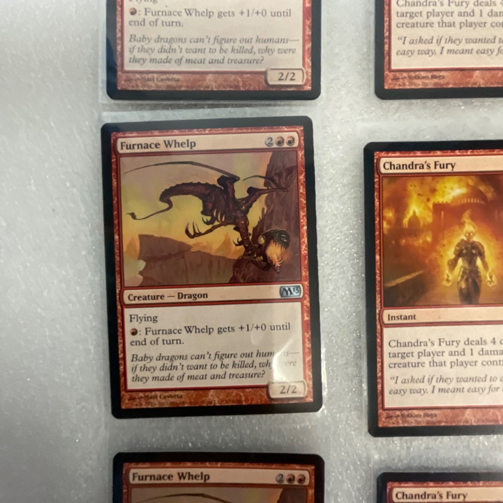 Magic the Gathering Lot of 20 Red M13 Cards Chandra's Fury - Image 3