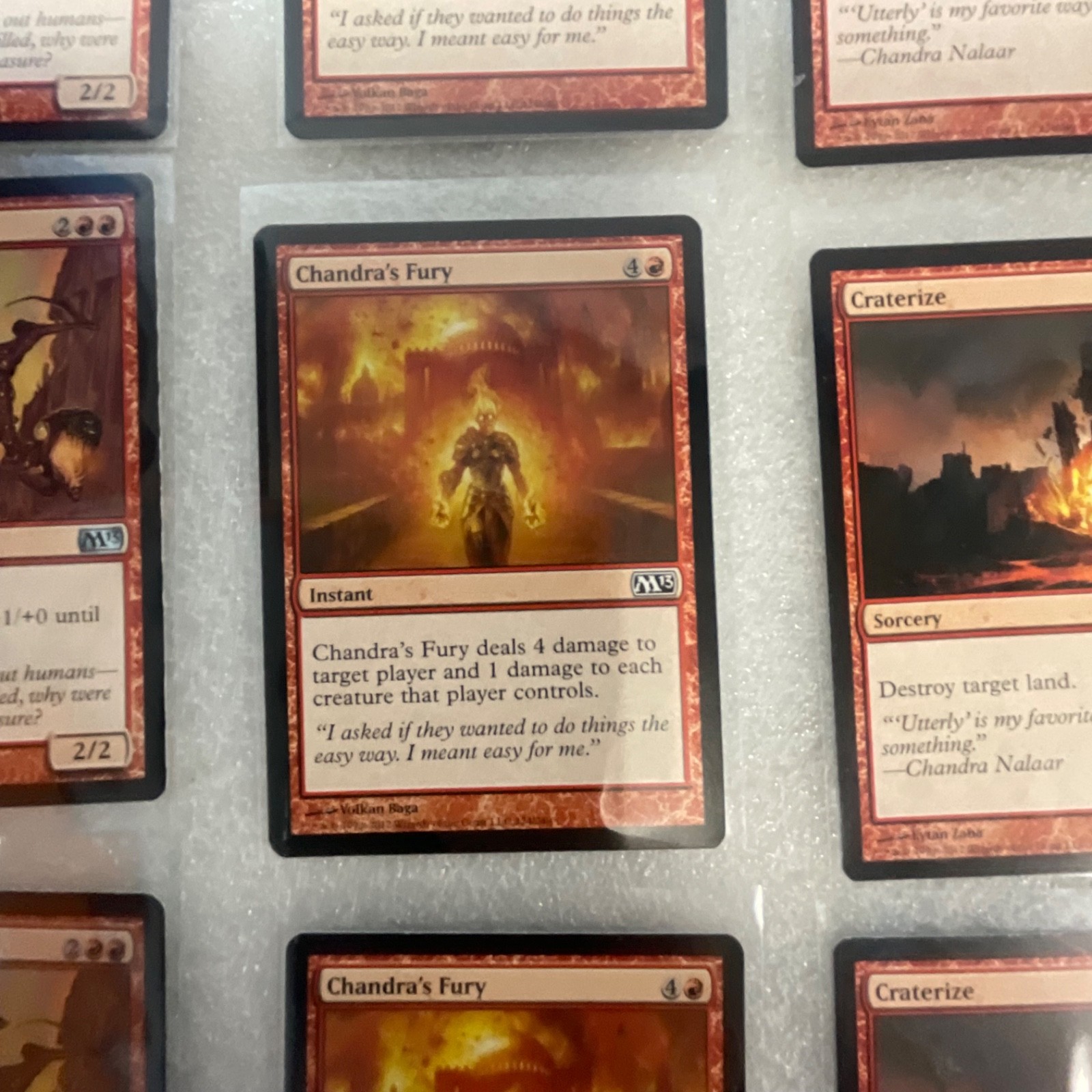 Magic the Gathering Lot of 20 Red M13 Cards Chandra's Fury - Image 8