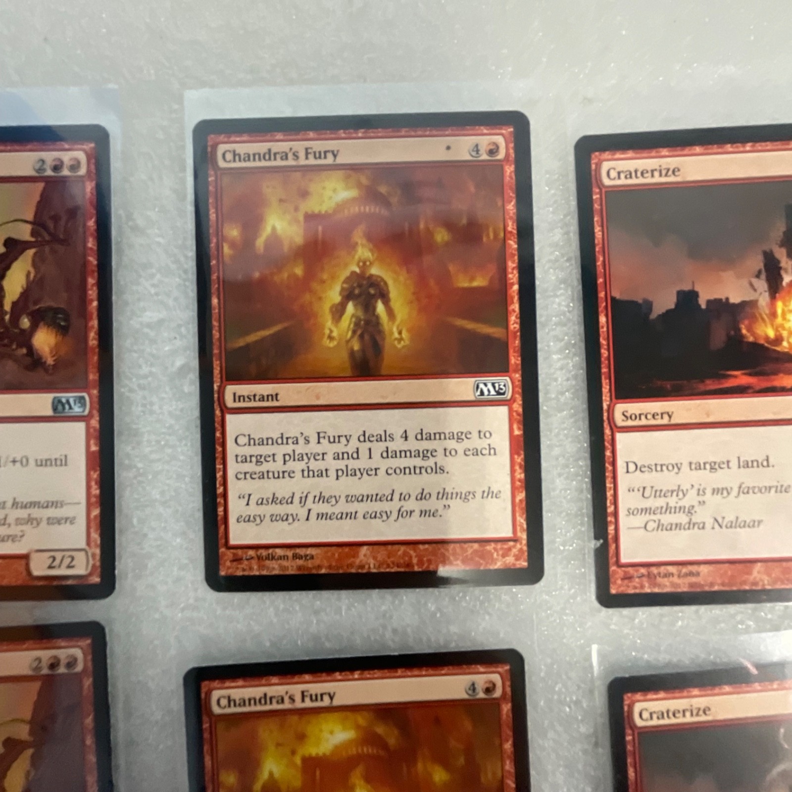 Magic the Gathering Lot of 20 Red M13 Cards Chandra's Fury - Image 9