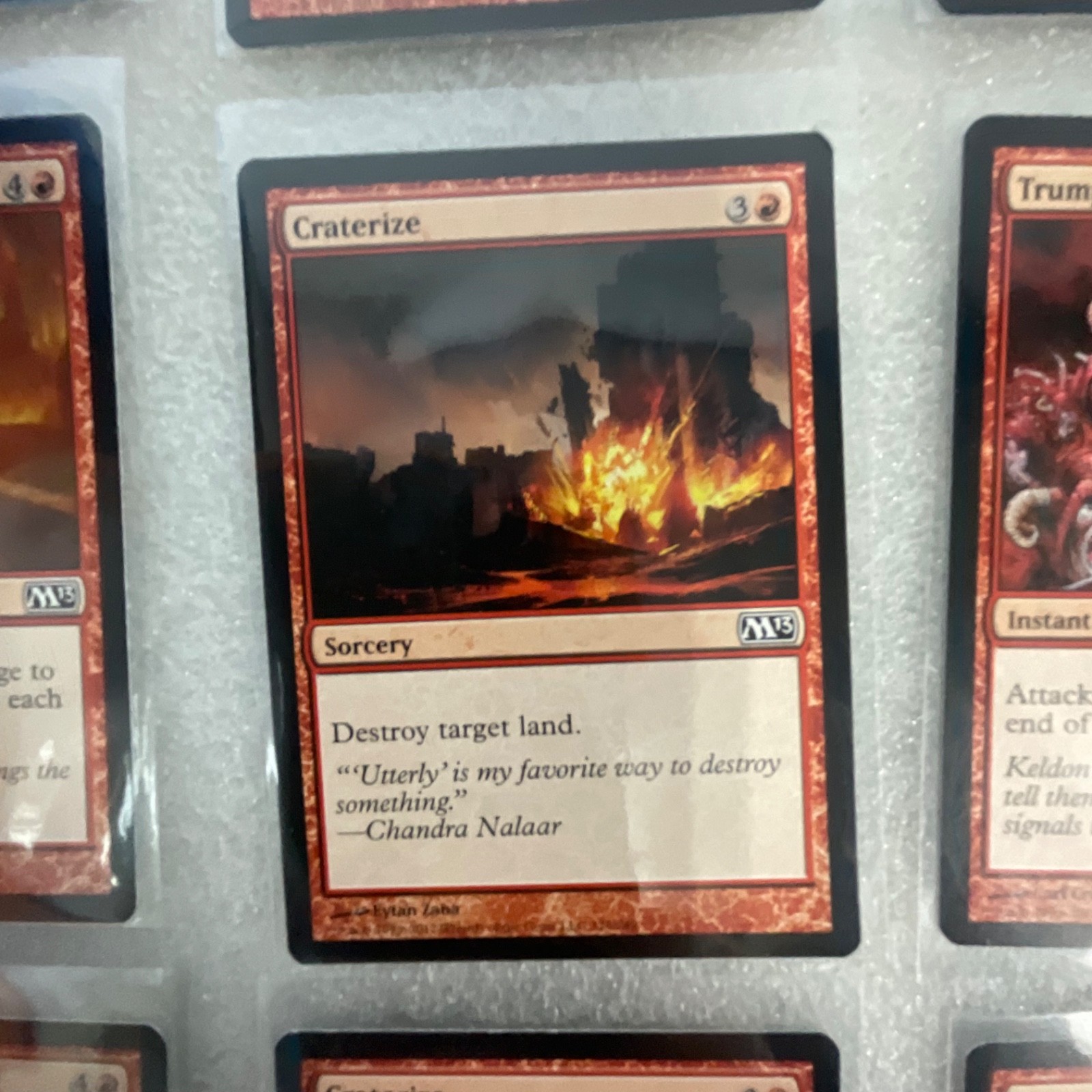 Magic the Gathering Lot of 20 Red M13 Cards Chandra's Fury - Image 11