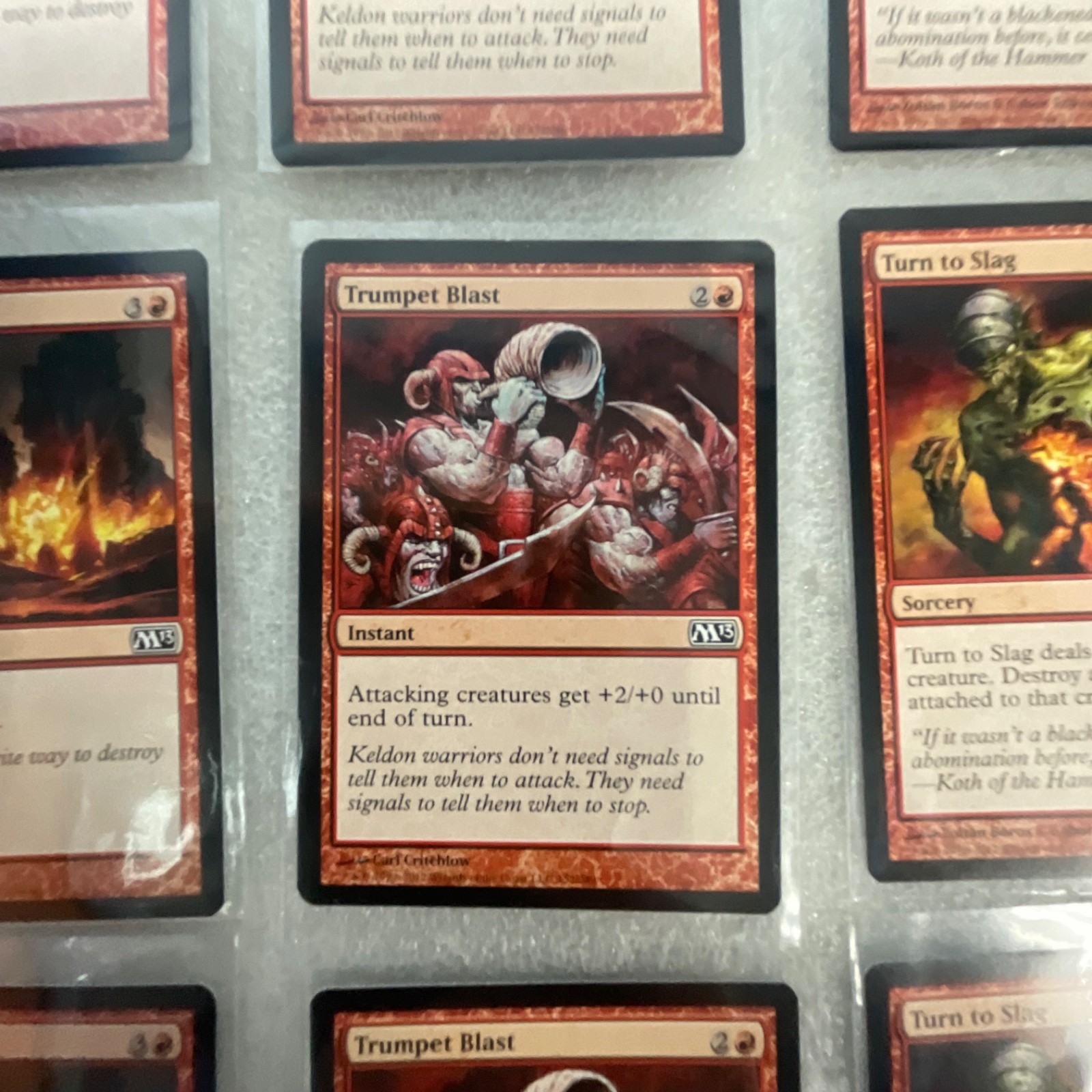 Magic the Gathering Lot of 20 Red M13 Cards Chandra's Fury - Image 16