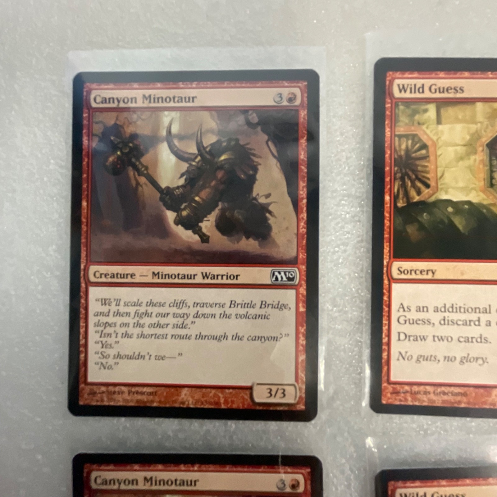 Magic the Gathering Lot of 20 Red M13 Cards Canyon Minotaur - Image 2