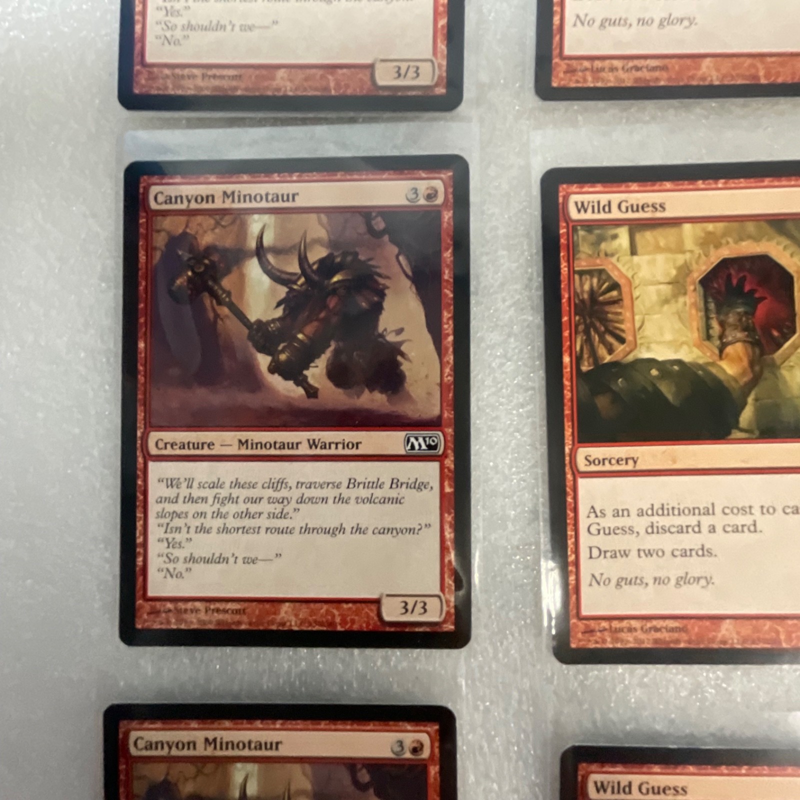 Magic the Gathering Lot of 20 Red M13 Cards Canyon Minotaur - Image 3